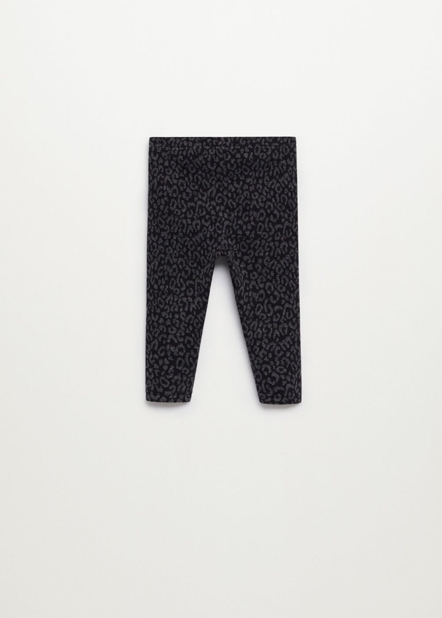 MANGO KIDS Leggings negru / alb amestacat - Pled.ro