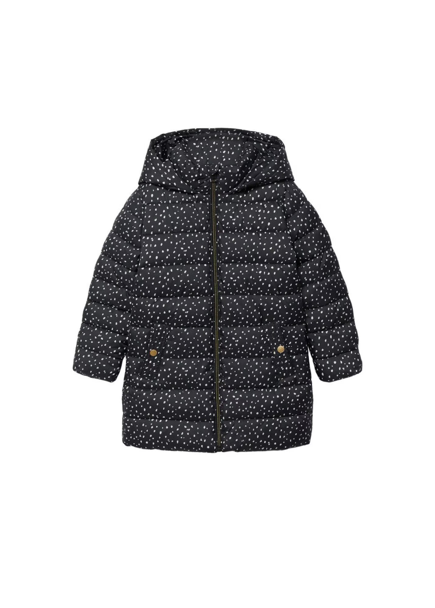 MANGO KIDS Palton gri metalic / alb - Pled.ro