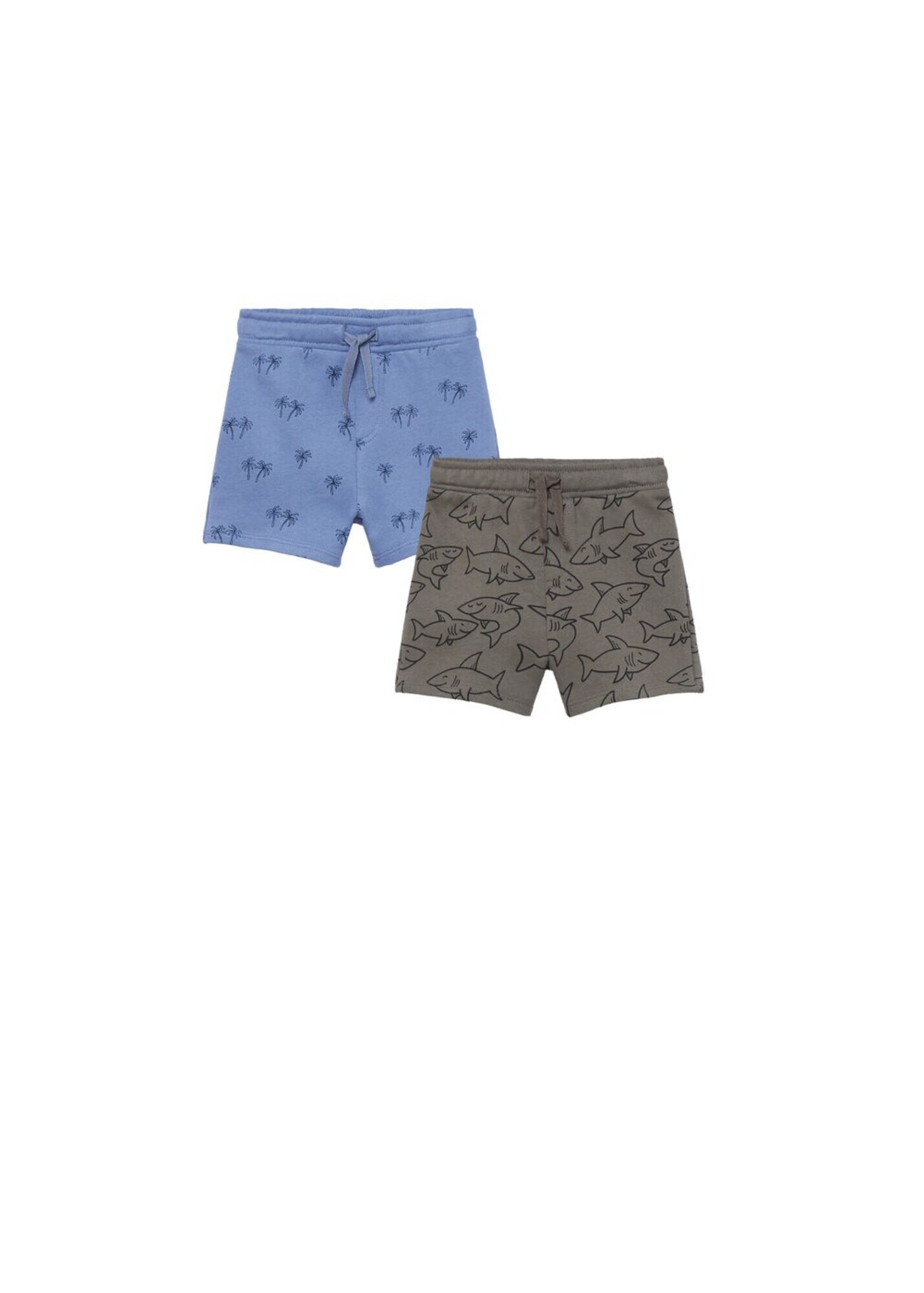 MANGO KIDS Pantaloni albastru / gri metalic - Pled.ro