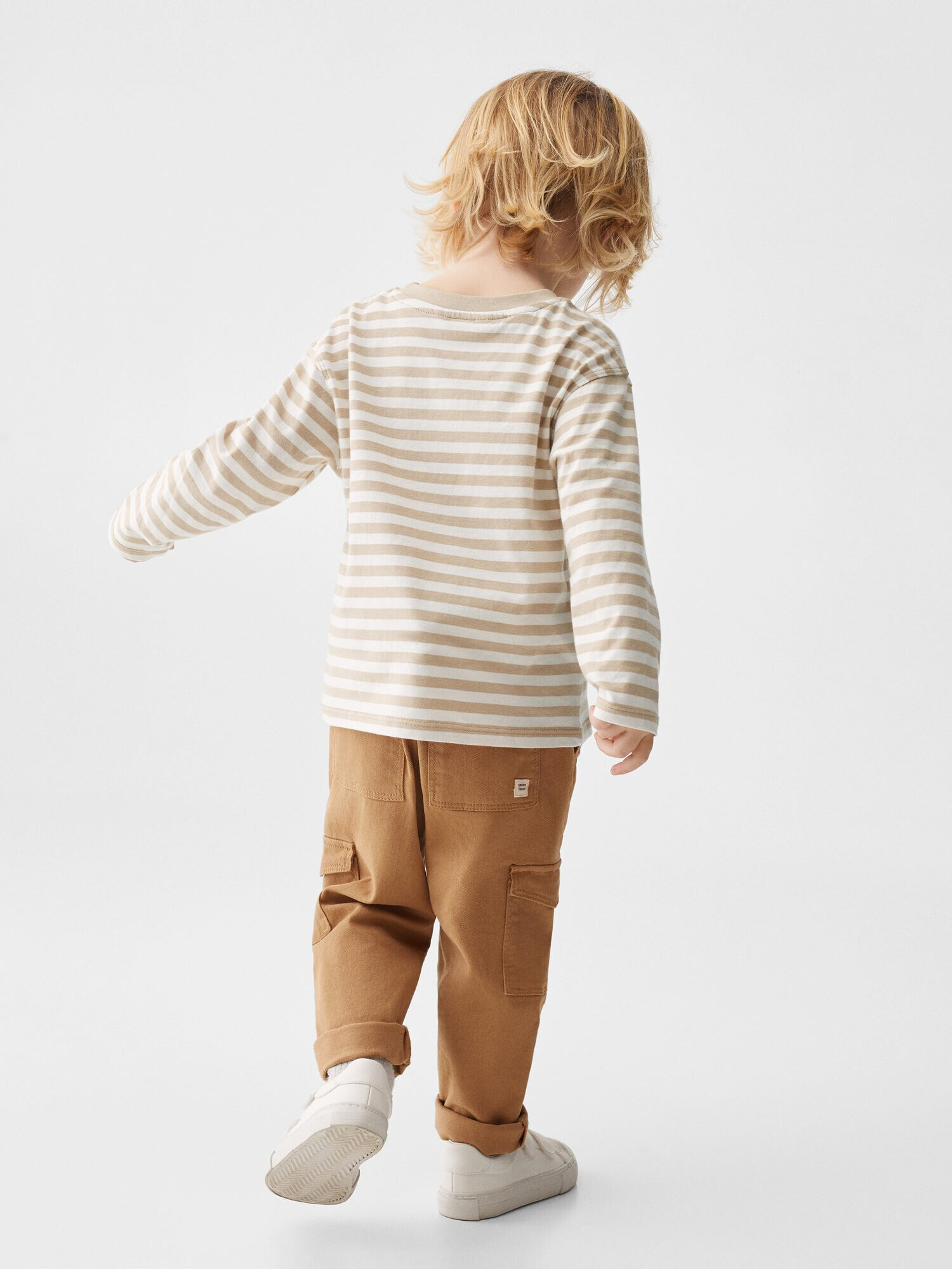 MANGO KIDS Pantaloni 'Flores' maro pueblo - Pled.ro