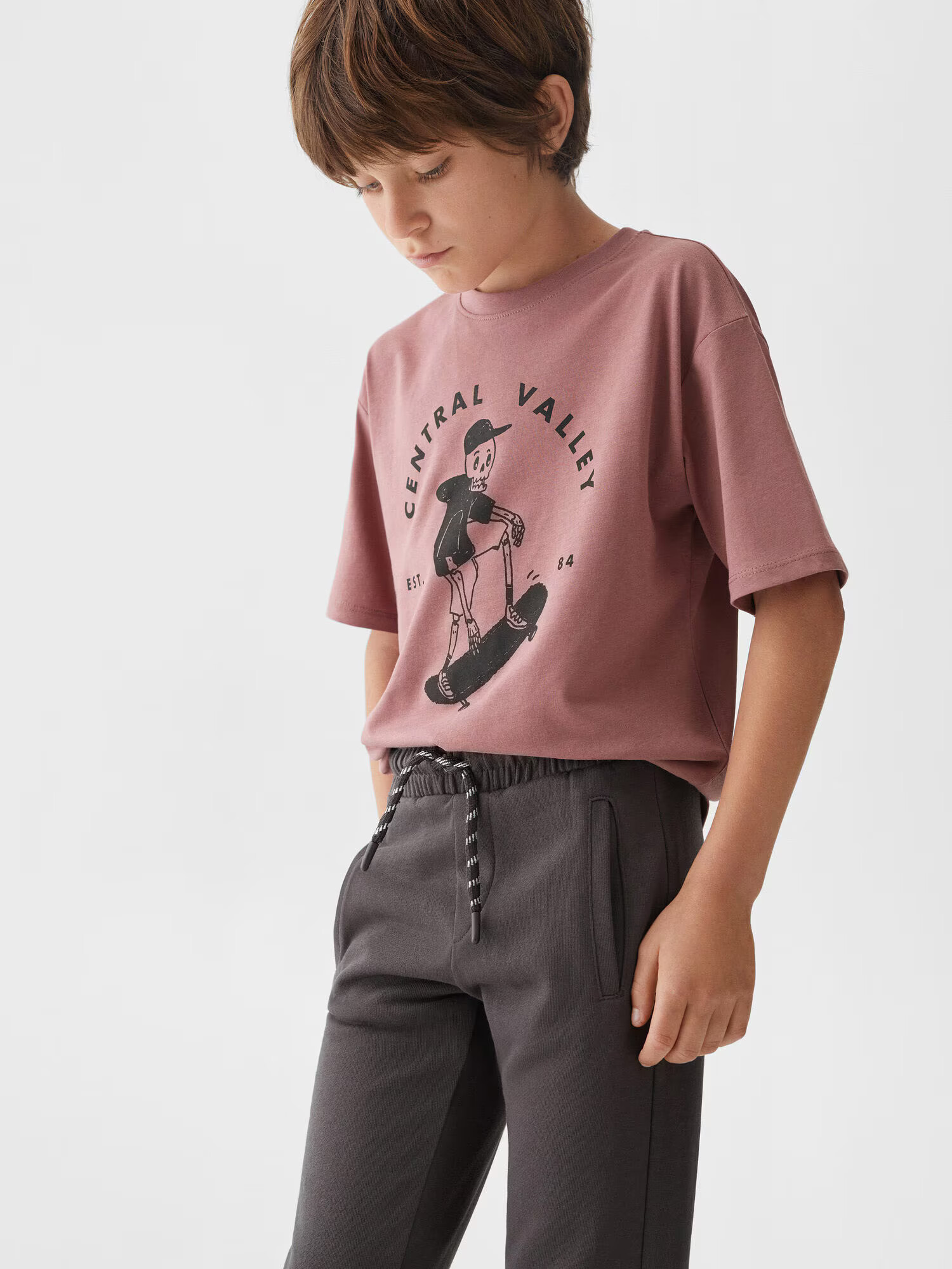 MANGO KIDS Pantaloni 'FRANCIA' gri metalic - Pled.ro