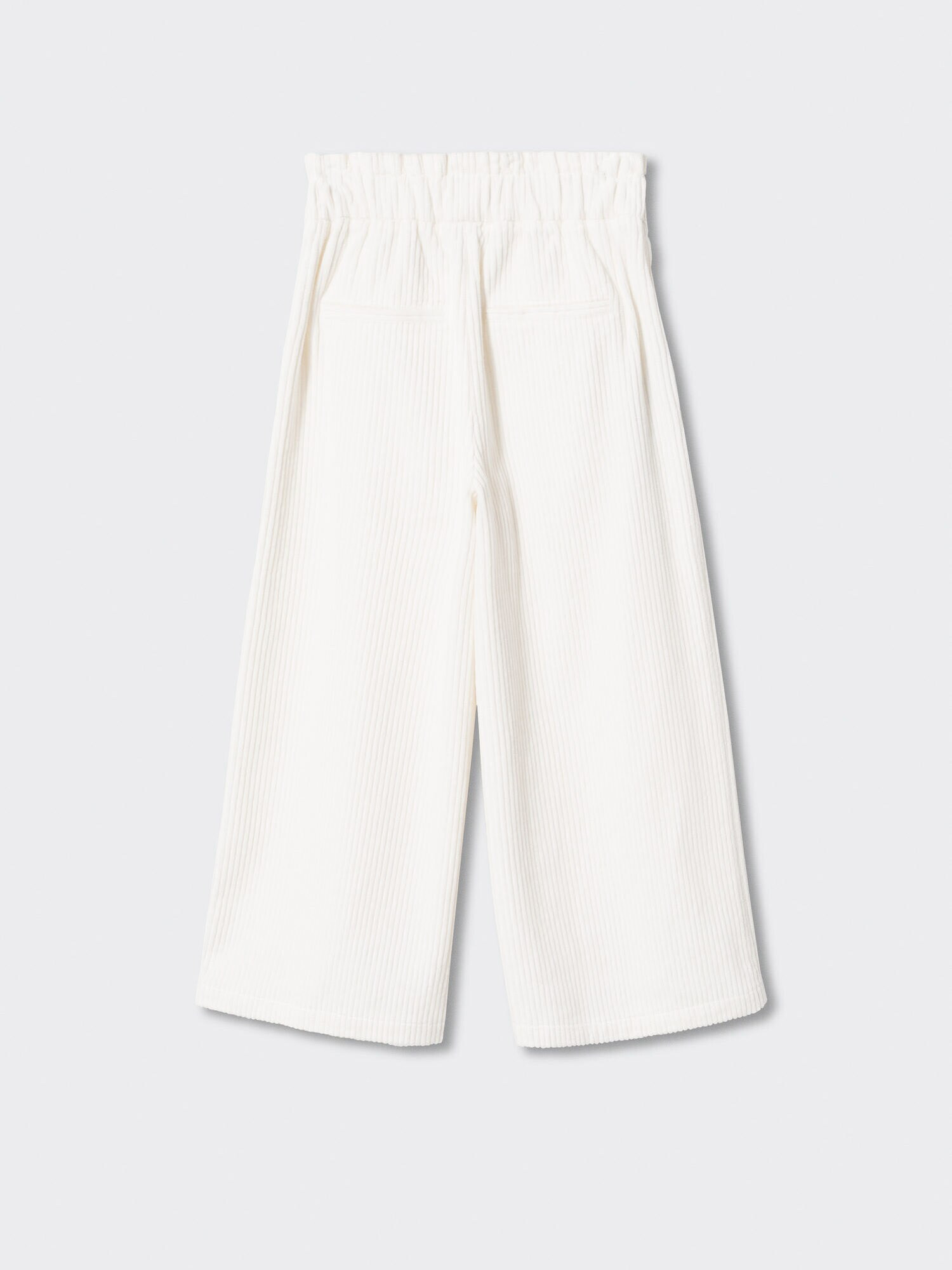 MANGO KIDS Pantaloni 'Lino' alb murdar - Pled.ro