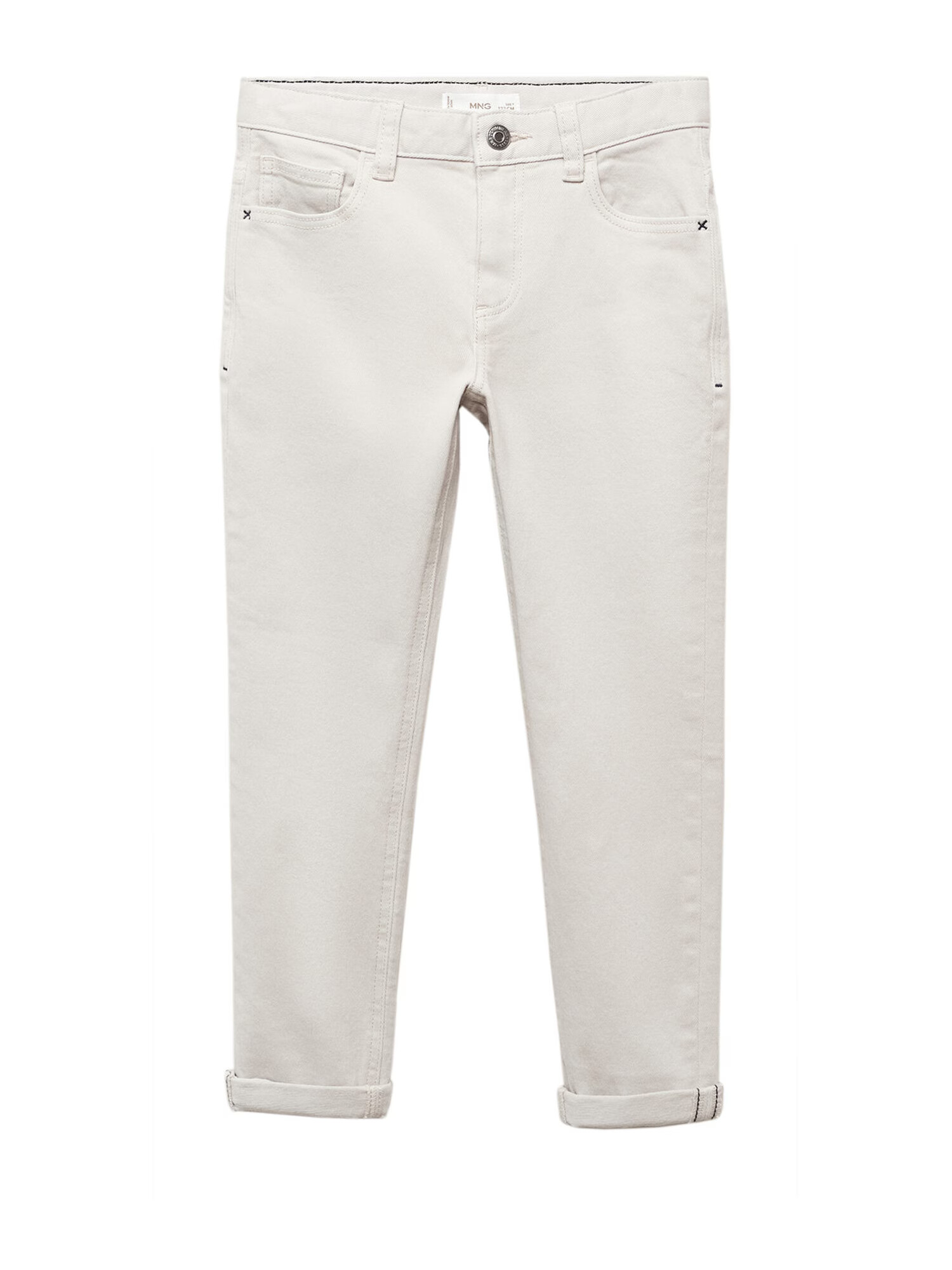 MANGO KIDS Pantaloni 'PERU 5' gri deschis - Pled.ro