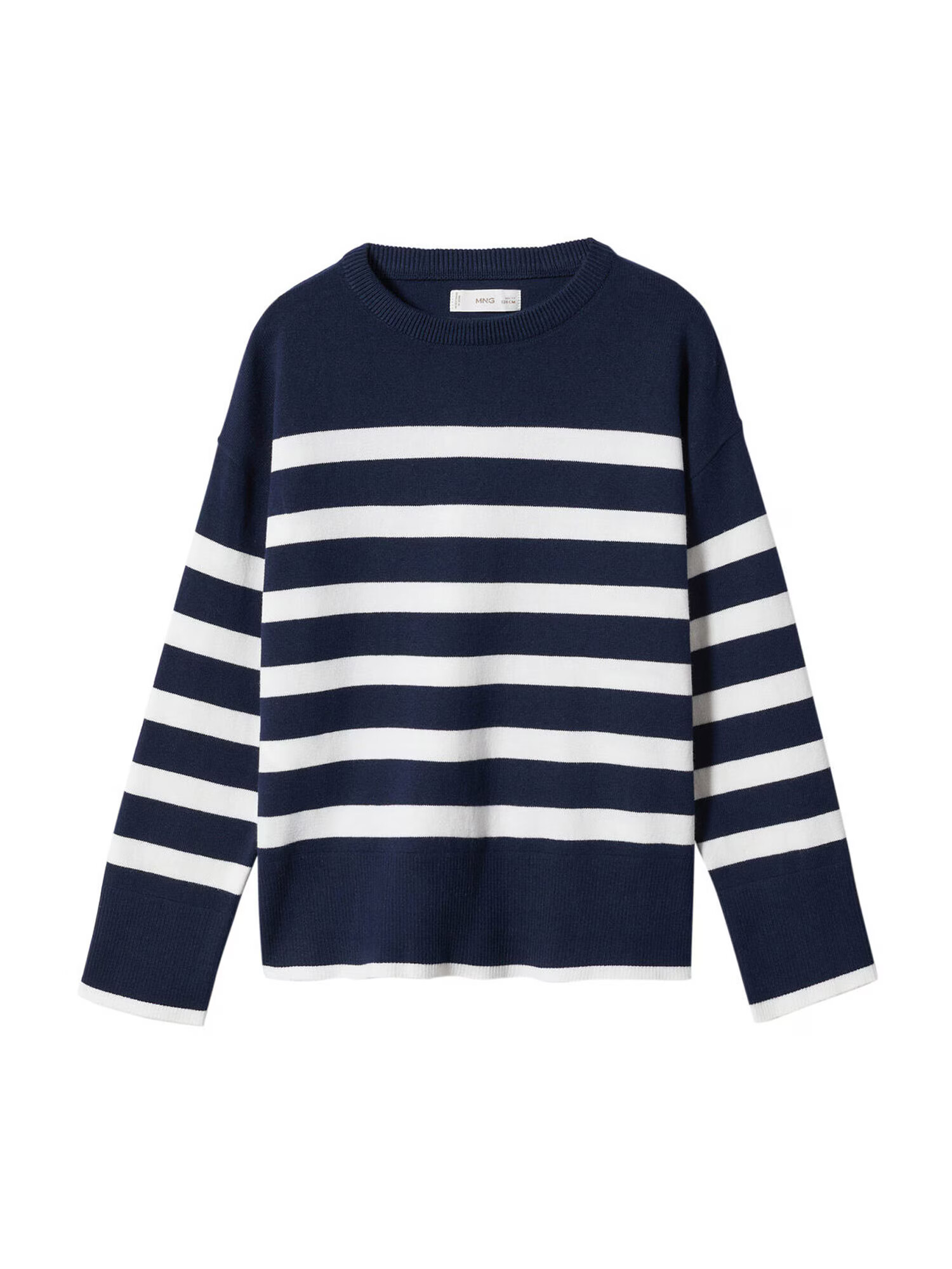 MANGO KIDS Pulover bleumarin / alb - Pled.ro