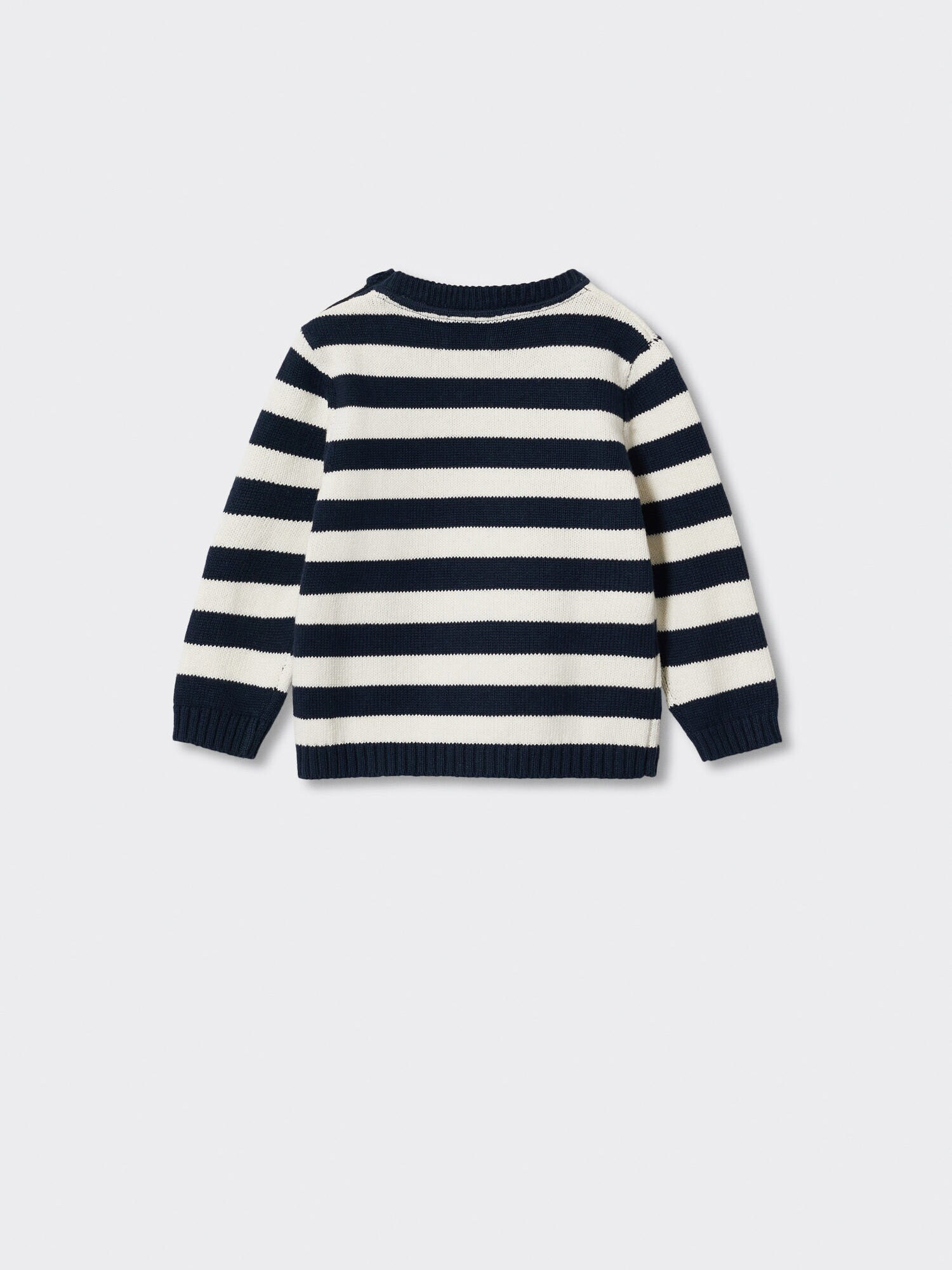 MANGO KIDS Pulover bleumarin / maro / alb amestacat - Pled.ro