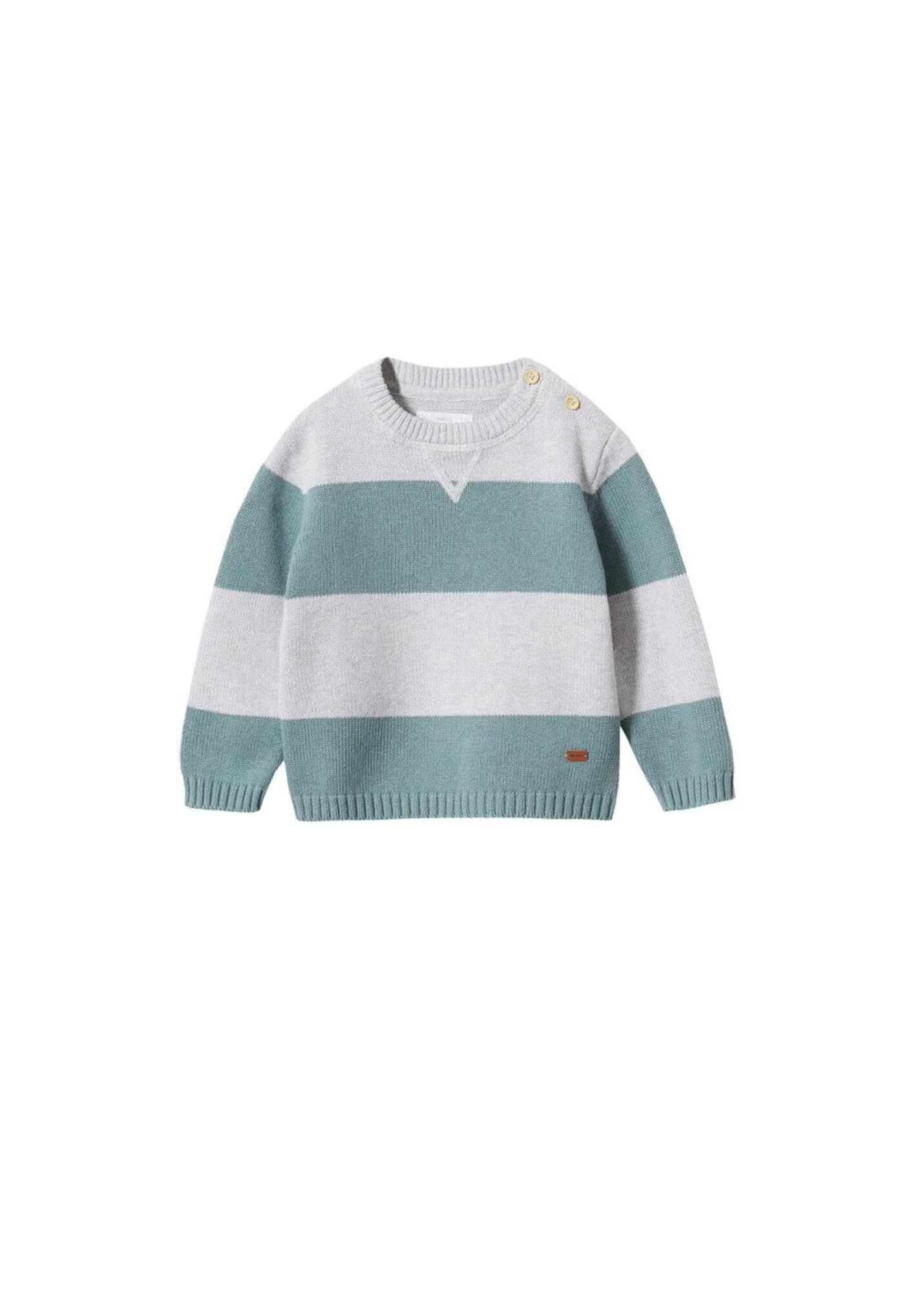 MANGO KIDS Pulover gri amestecat / verde jad - Pled.ro