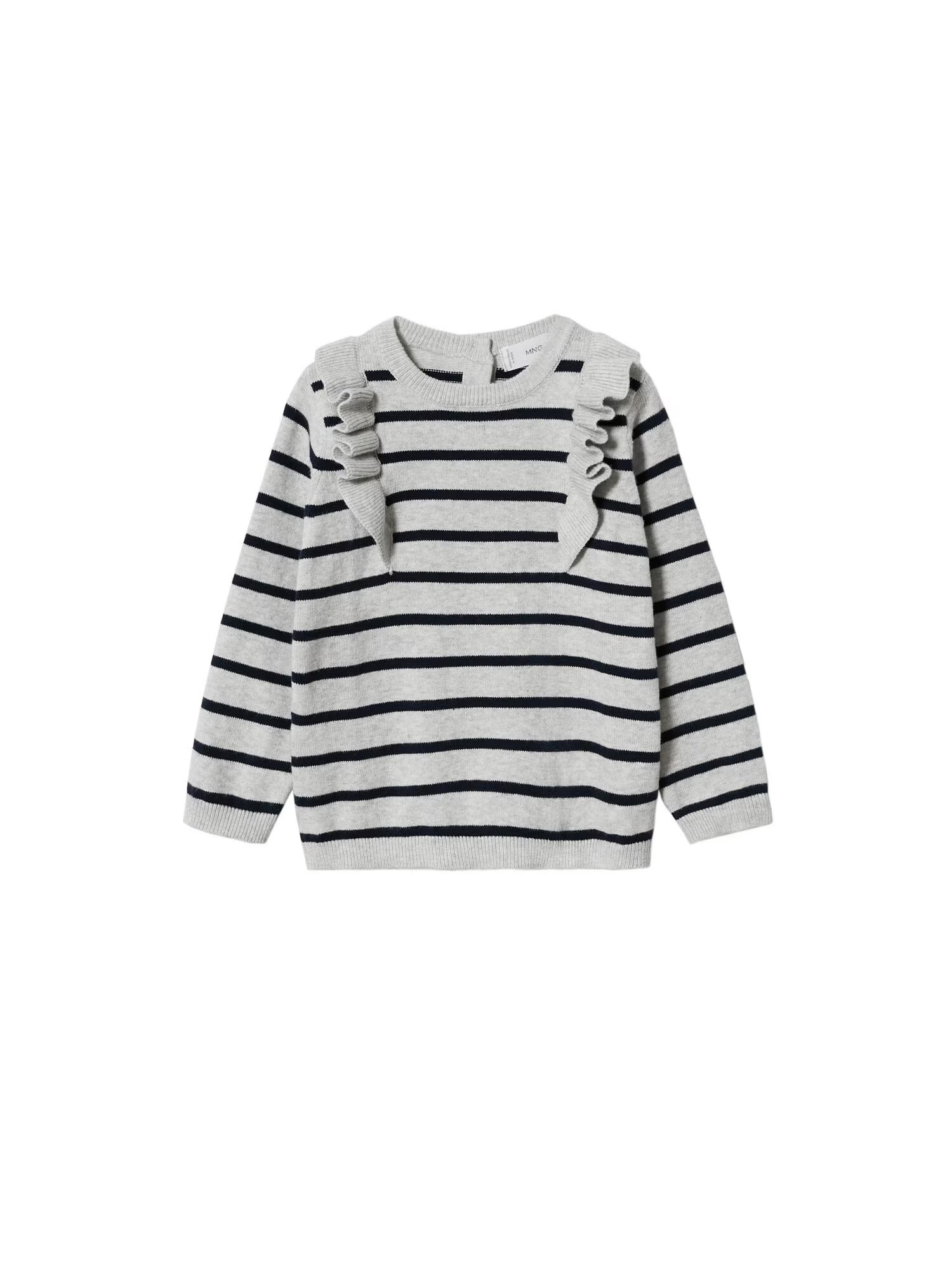 MANGO KIDS Pulover 'MANU' gri deschis / negru - Pled.ro