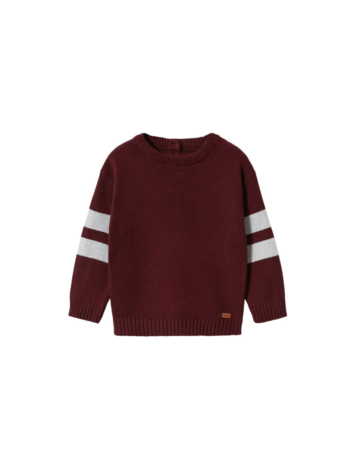 MANGO KIDS Pulover 'Russell' gri / roșu burgundy - Pled.ro