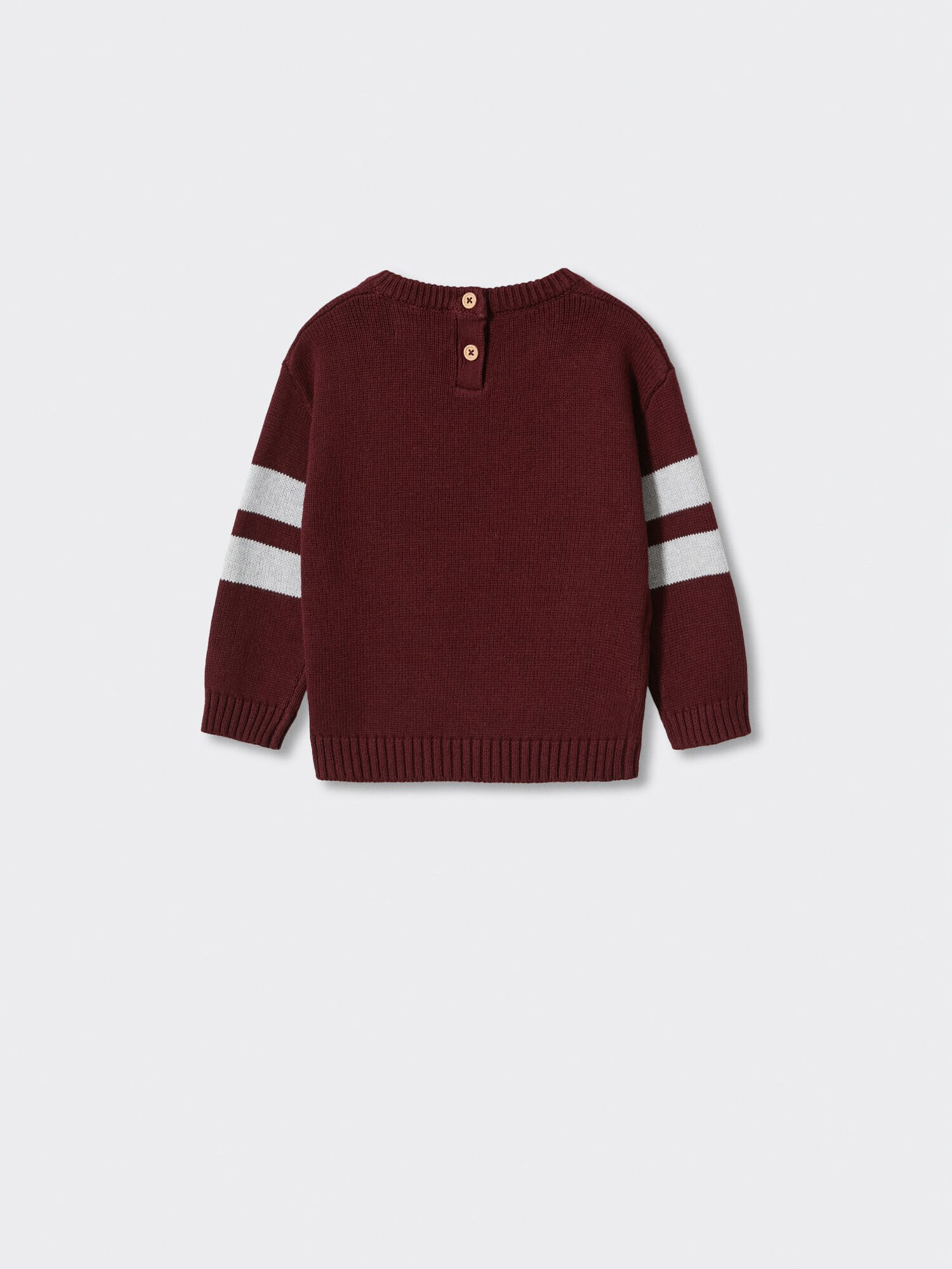 MANGO KIDS Pulover 'Russell' gri / roșu burgundy - Pled.ro