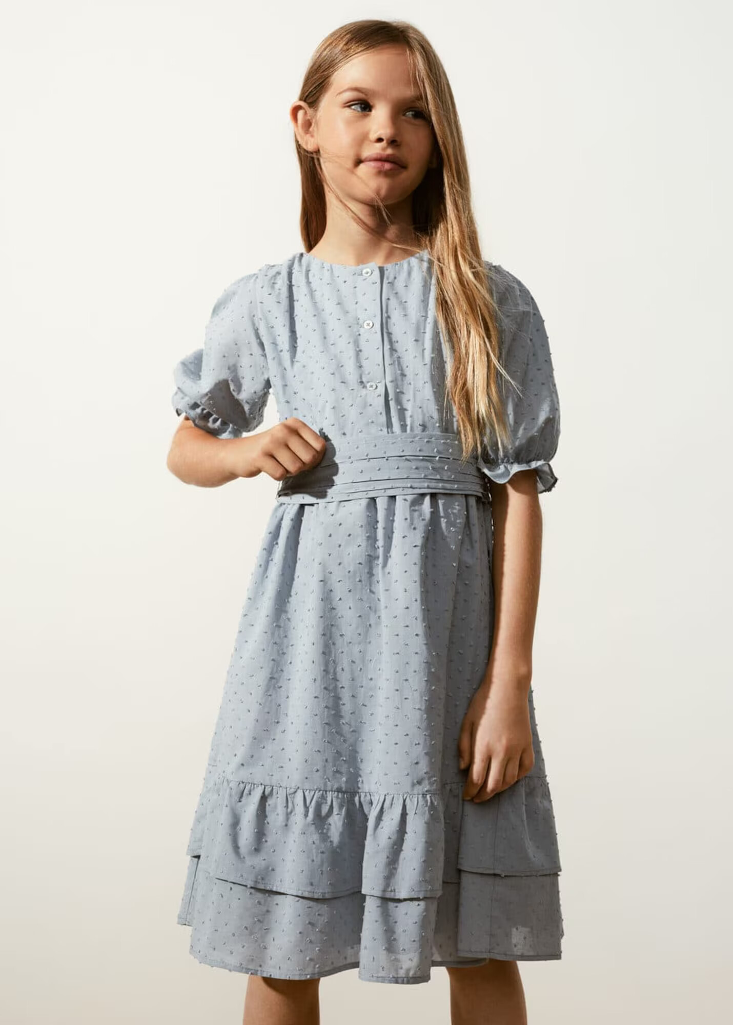 MANGO KIDS Rochie 'Daniela' albastru fumuriu - Pled.ro