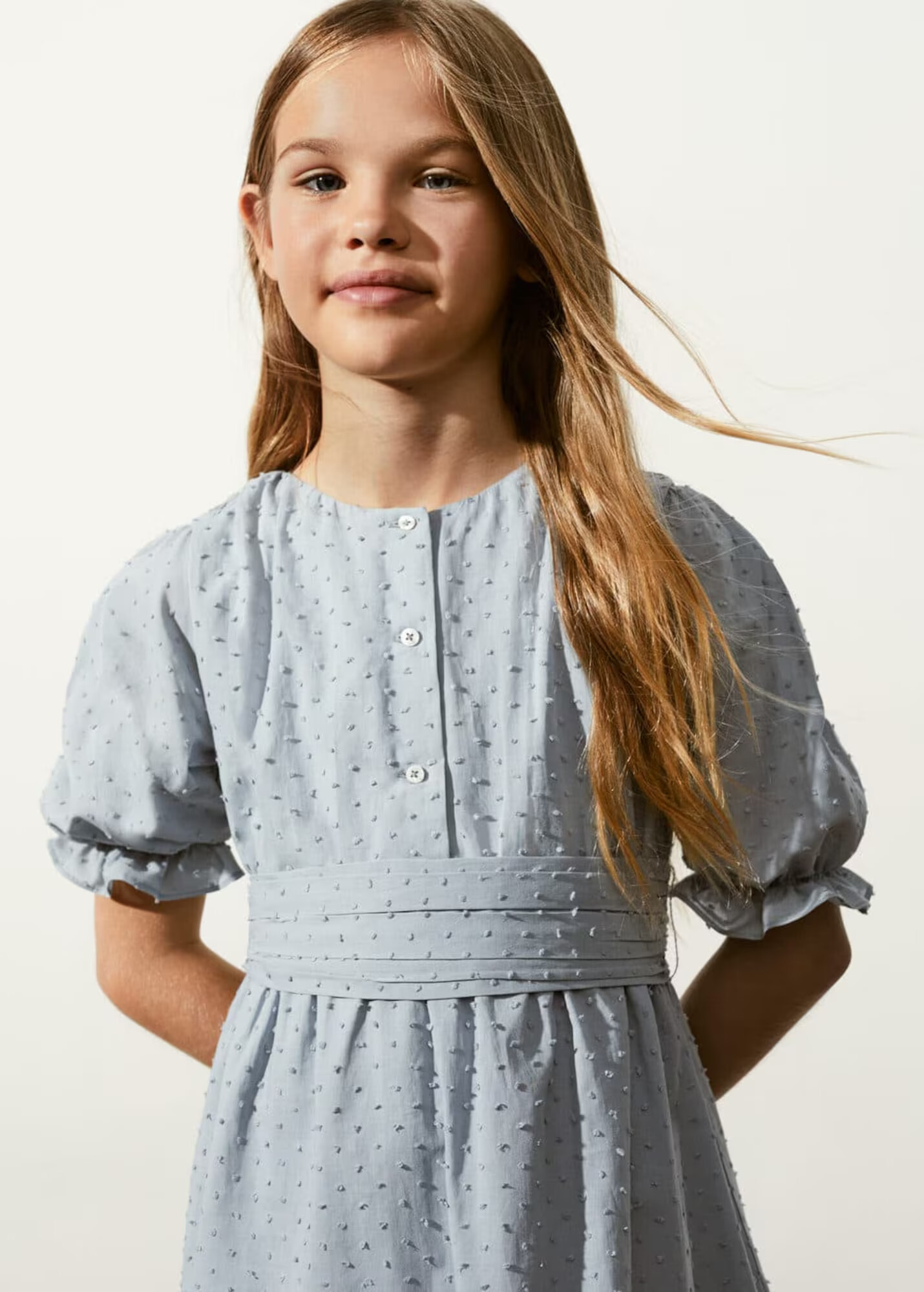 MANGO KIDS Rochie 'Daniela' albastru fumuriu - Pled.ro