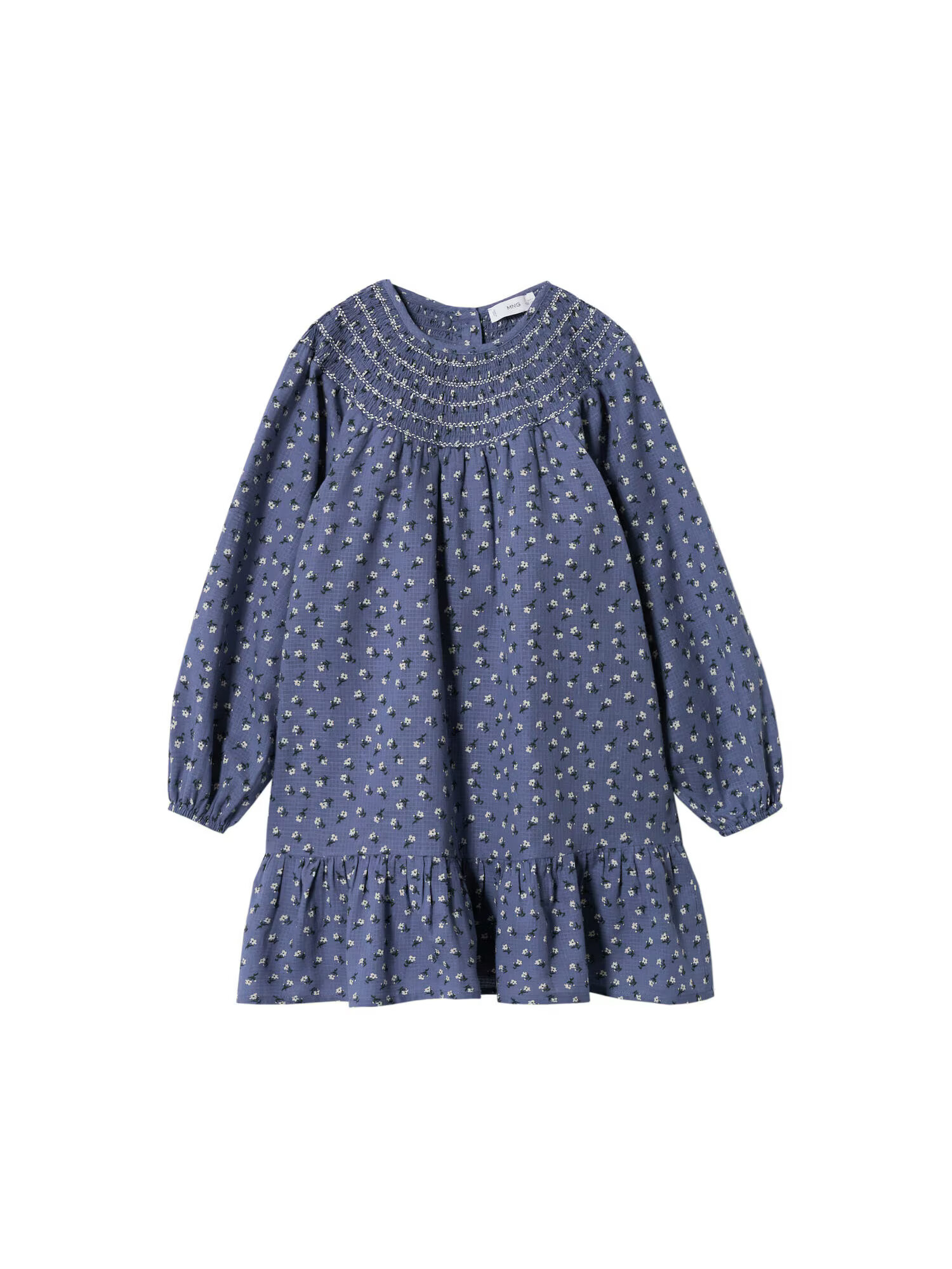 MANGO KIDS Rochie 'Etna' albastru marin / gri / alb - Pled.ro