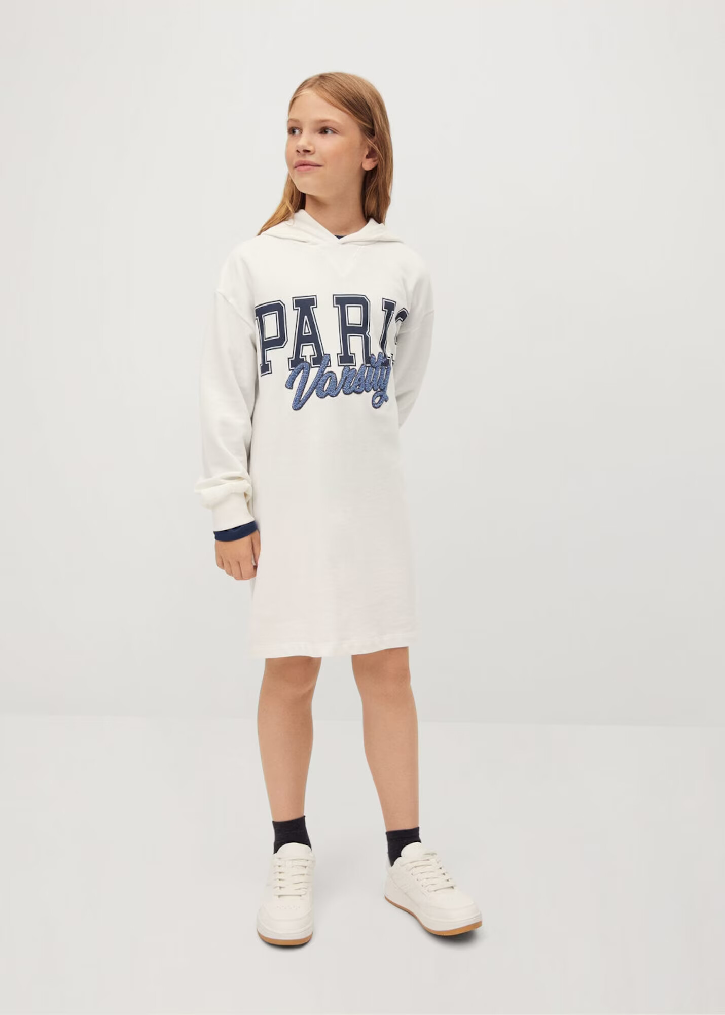 MANGO KIDS Rochie 'Paris' bleumarin / albastru închis / alb amestacat - Pled.ro