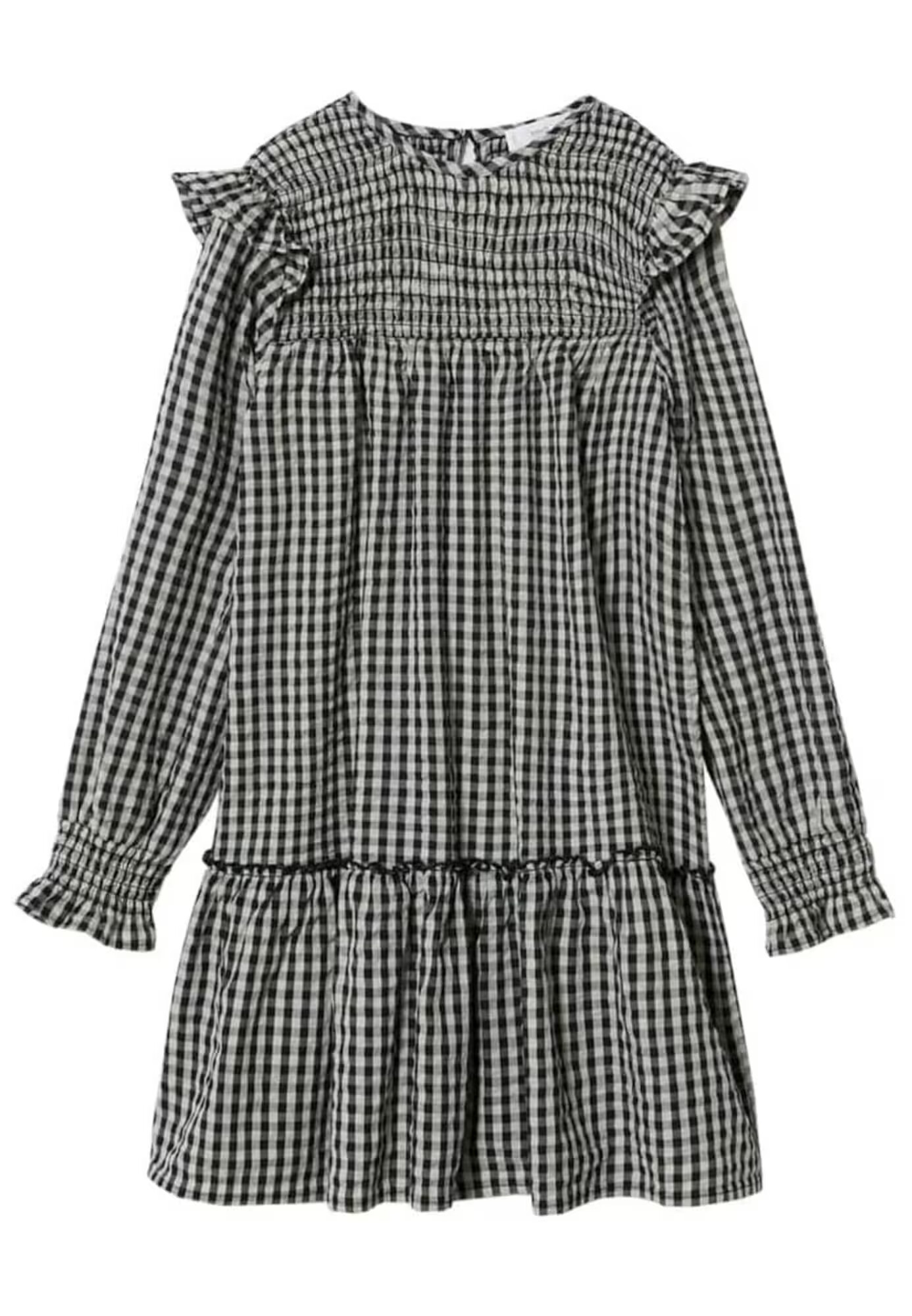 MANGO KIDS Rochie 'Pawn' gri deschis / negru / alb - Pled.ro