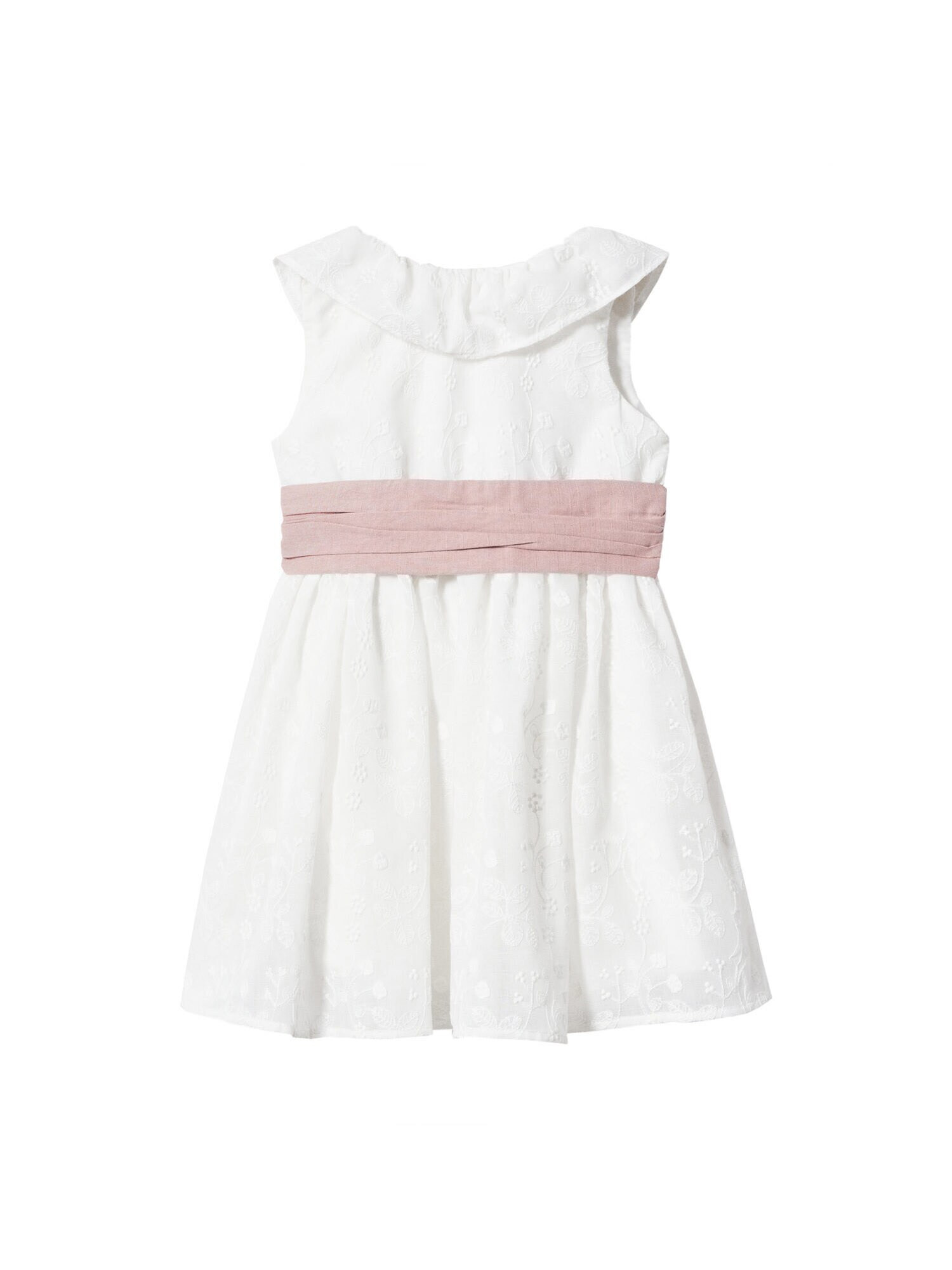 MANGO KIDS Rochie 'Valeria' ecru / roz pudră - Pled.ro