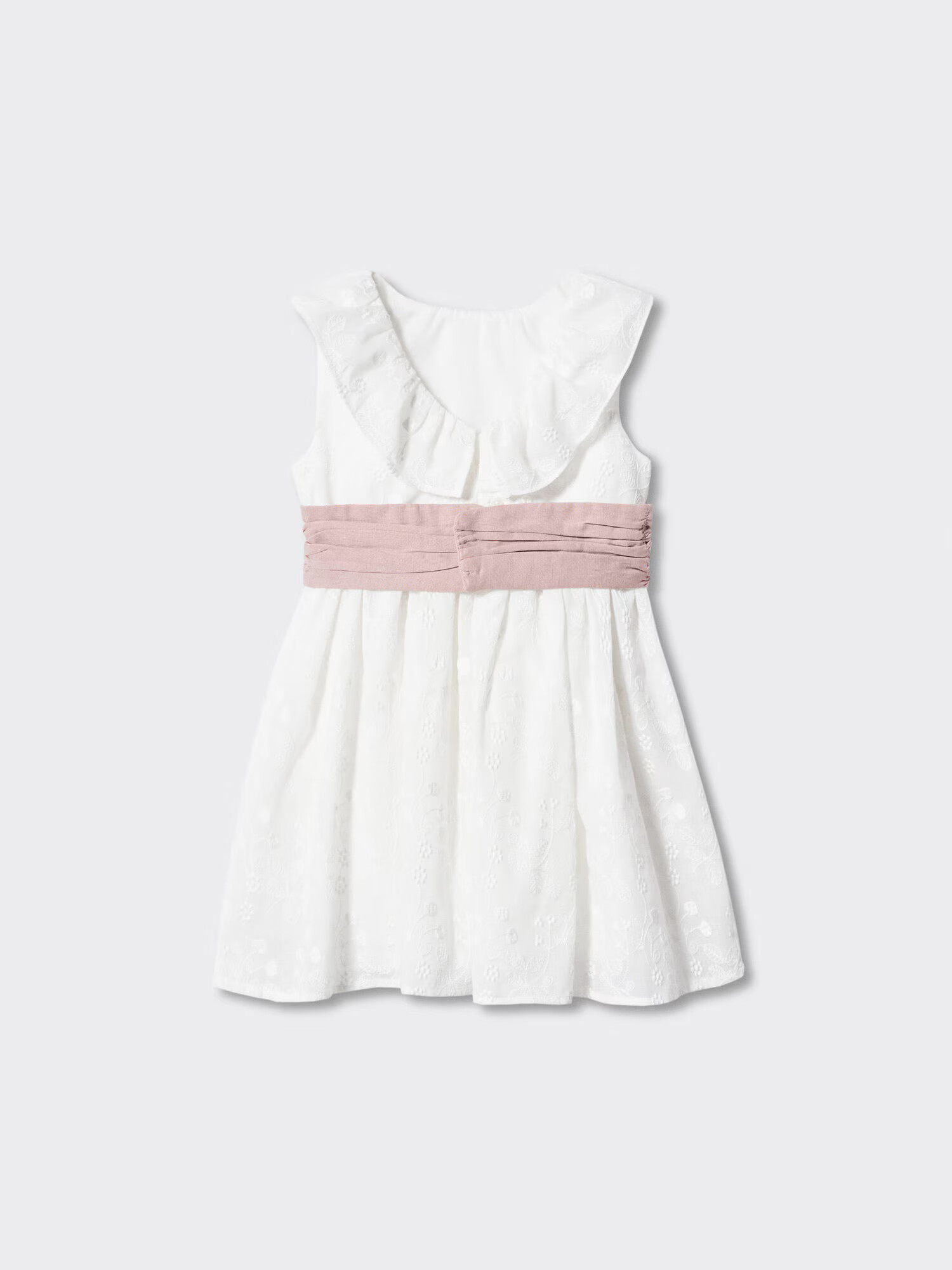 MANGO KIDS Rochie 'Valeria' ecru / roz pudră - Pled.ro