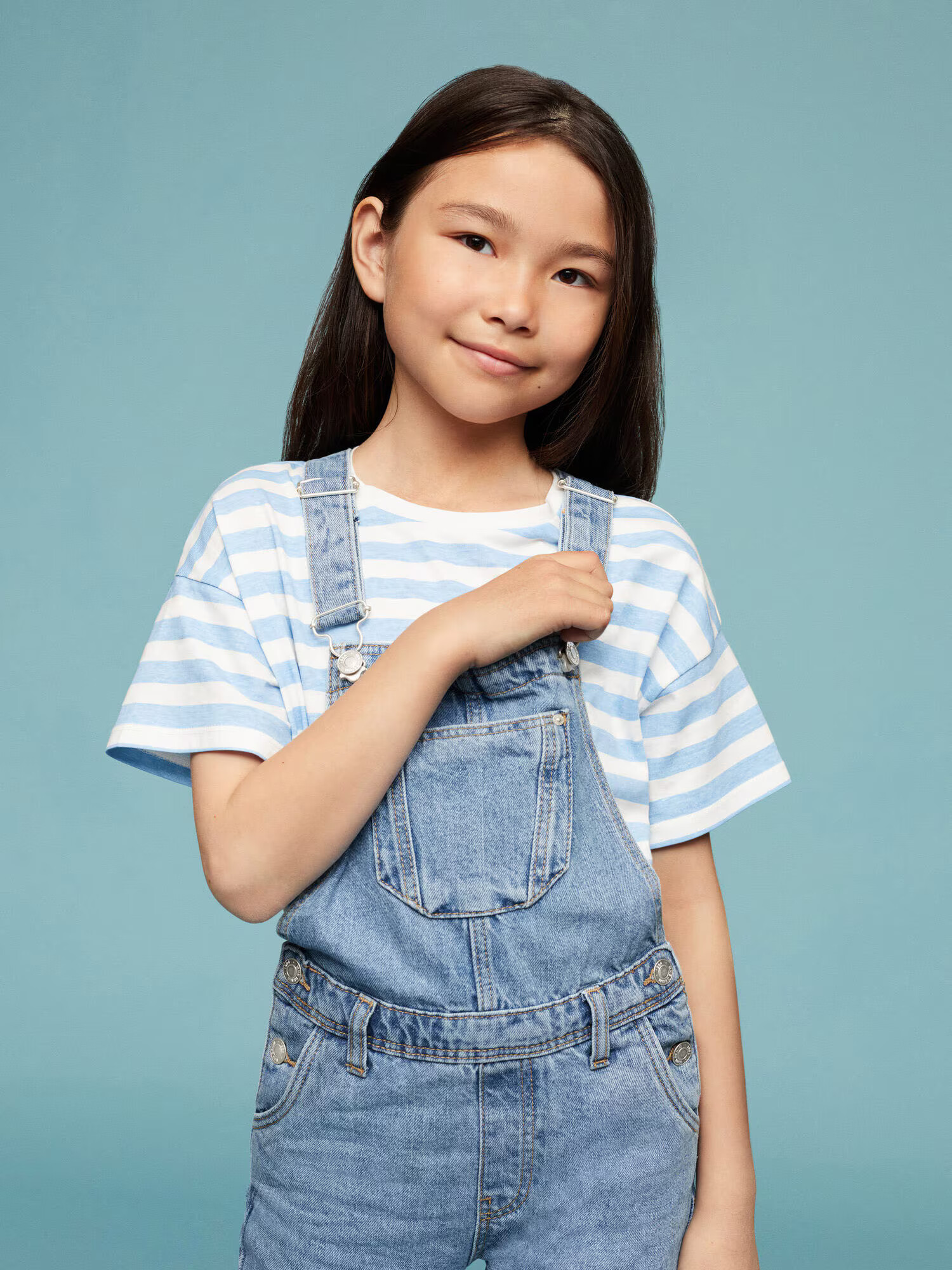 MANGO KIDS Salopetă 'AMARA' albastru denim - Pled.ro