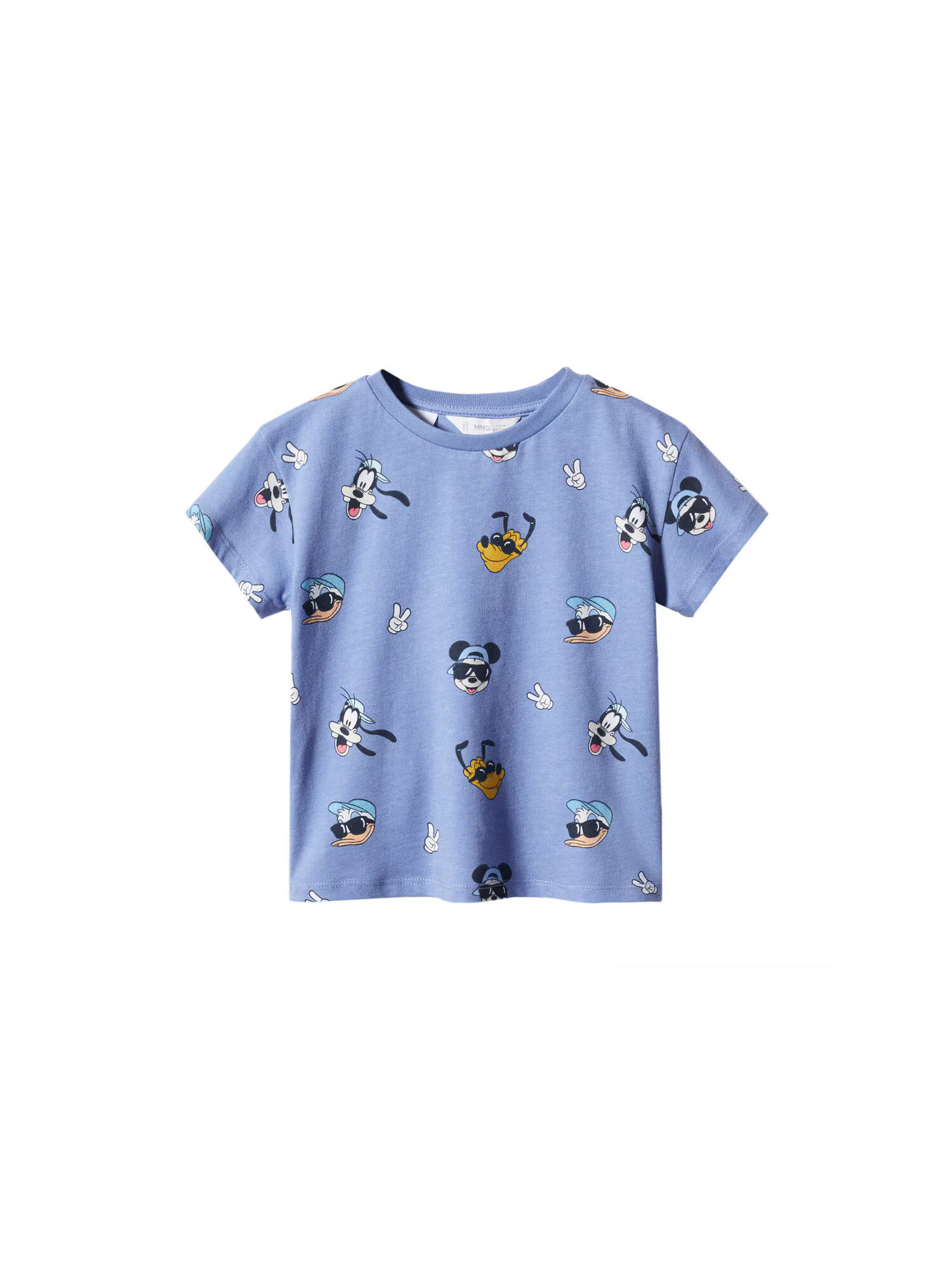 MANGO KIDS Tricou albastru / bleumarin / galben curry / alb - Pled.ro