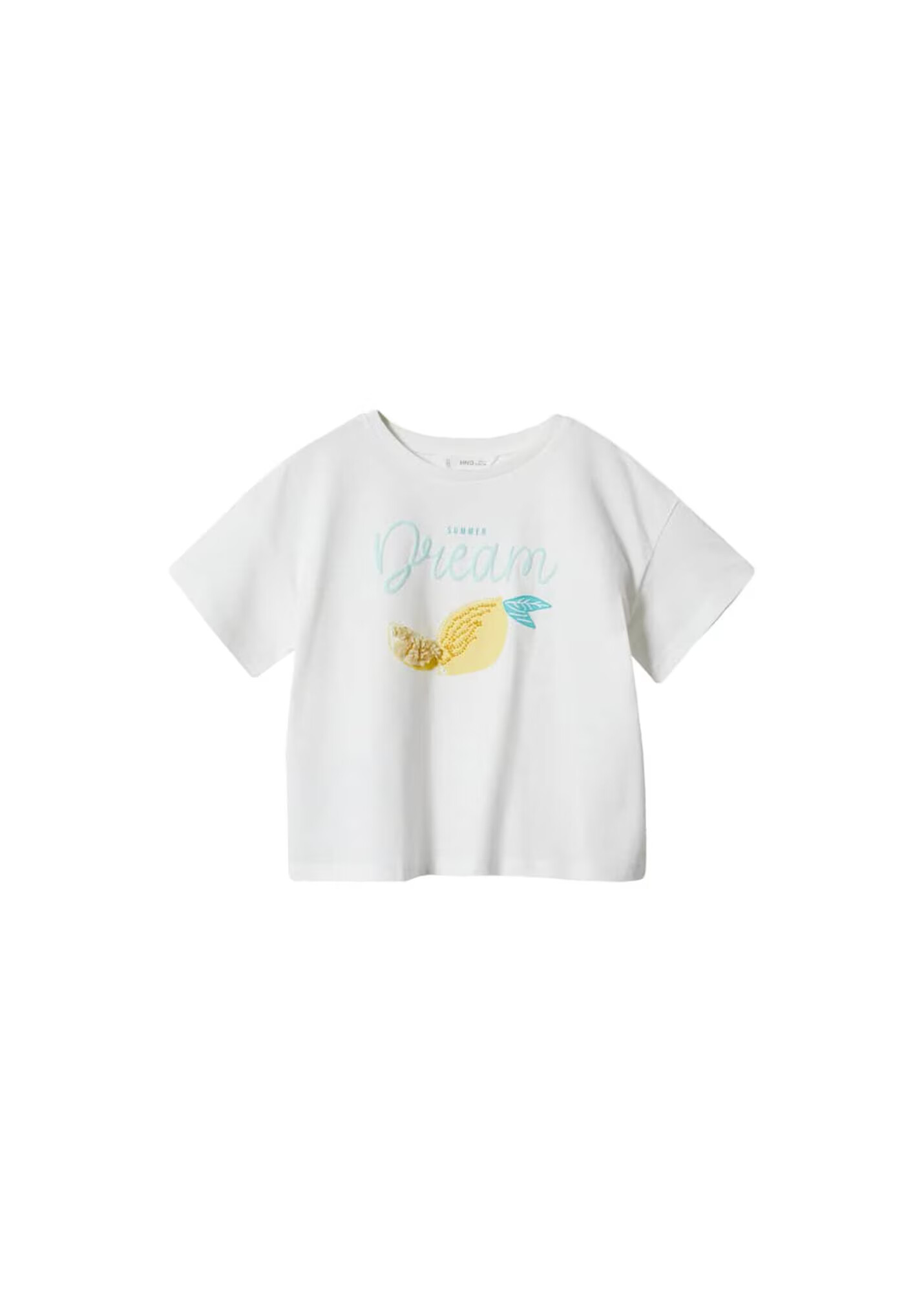 MANGO KIDS Tricou albastru deschis / galben / verde jad / alb - Pled.ro