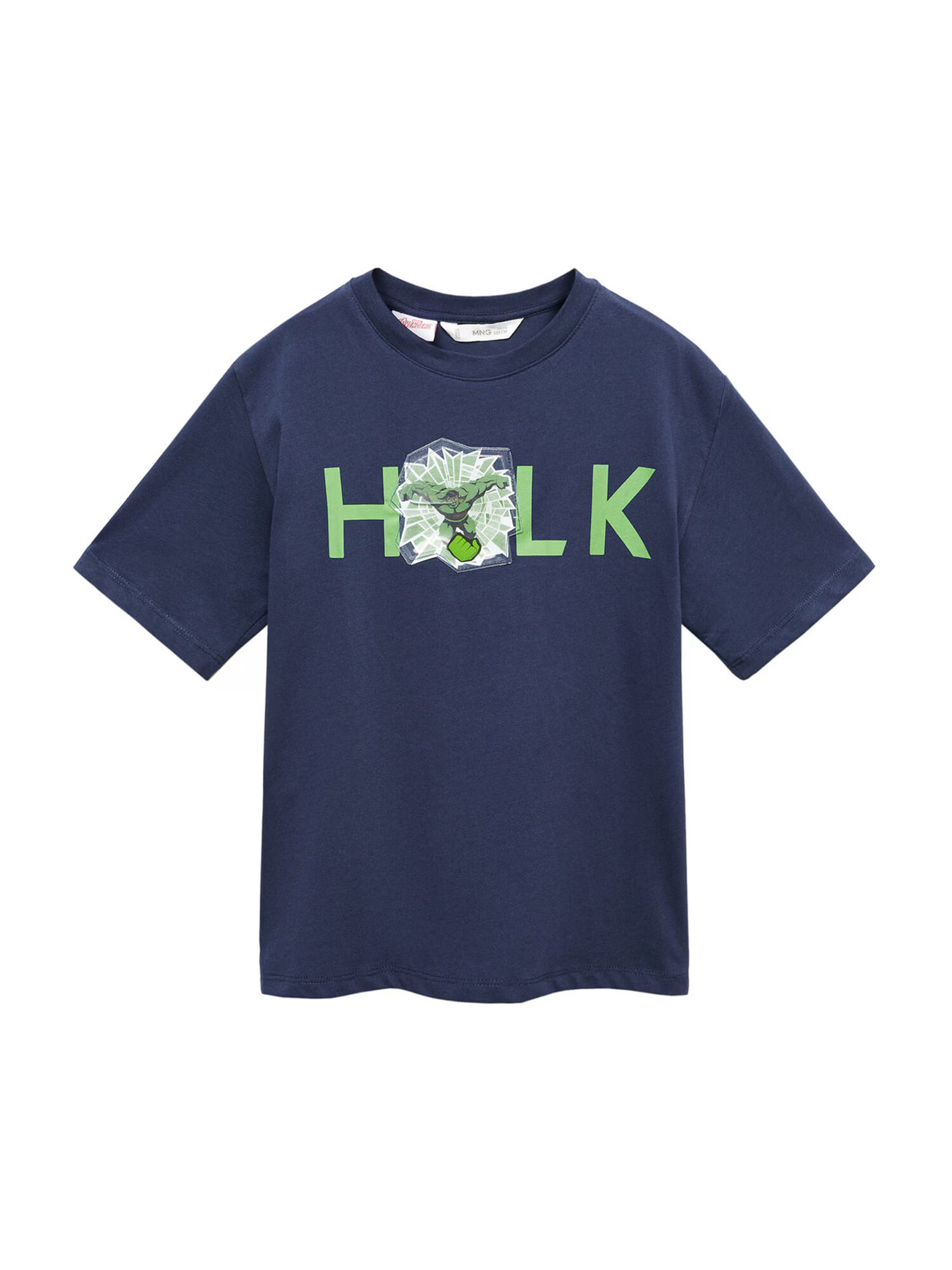 MANGO KIDS Tricou 'Aquahero' bleumarin / verde / alb - Pled.ro