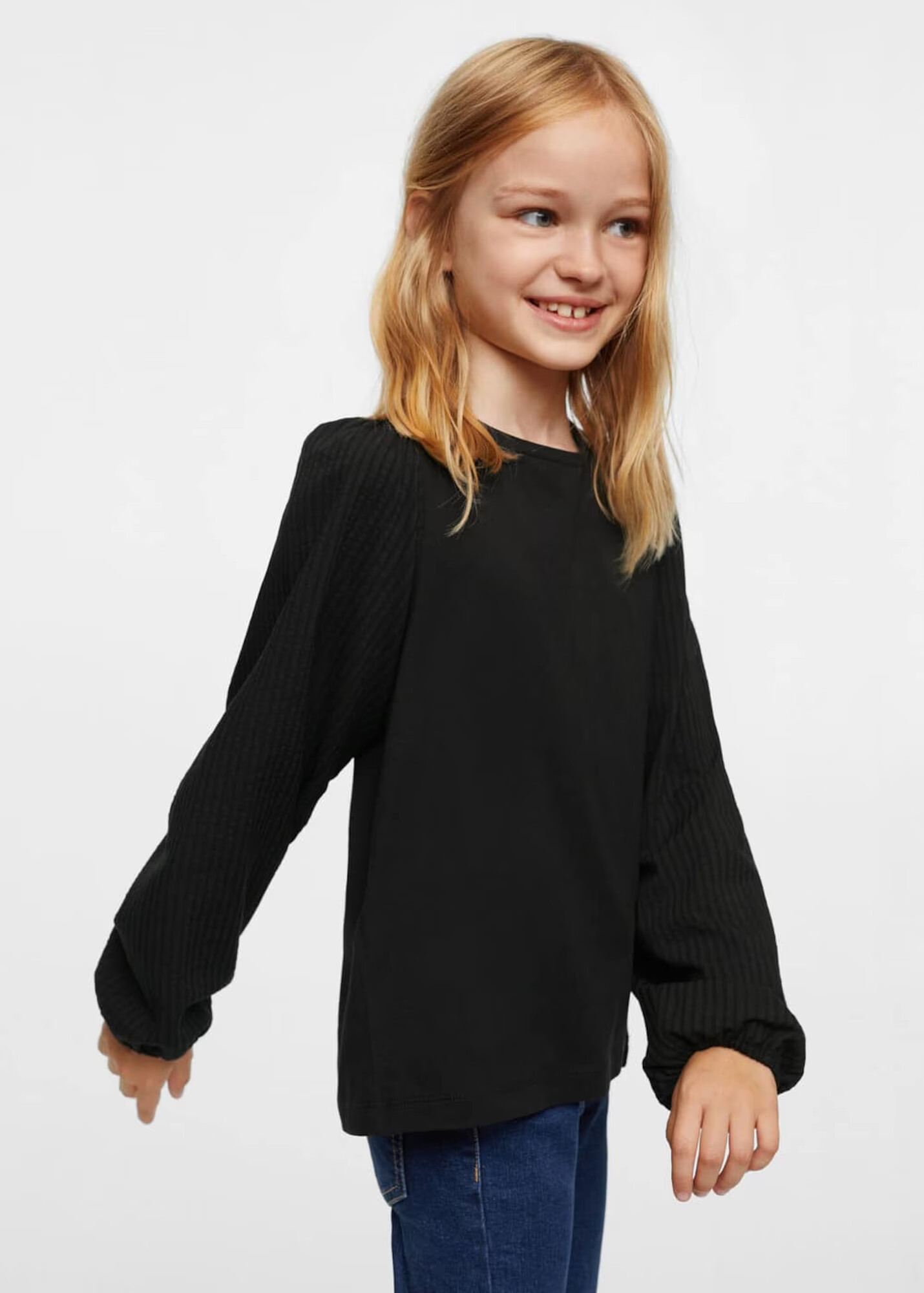 MANGO KIDS Tricou 'Betty' negru - Pled.ro