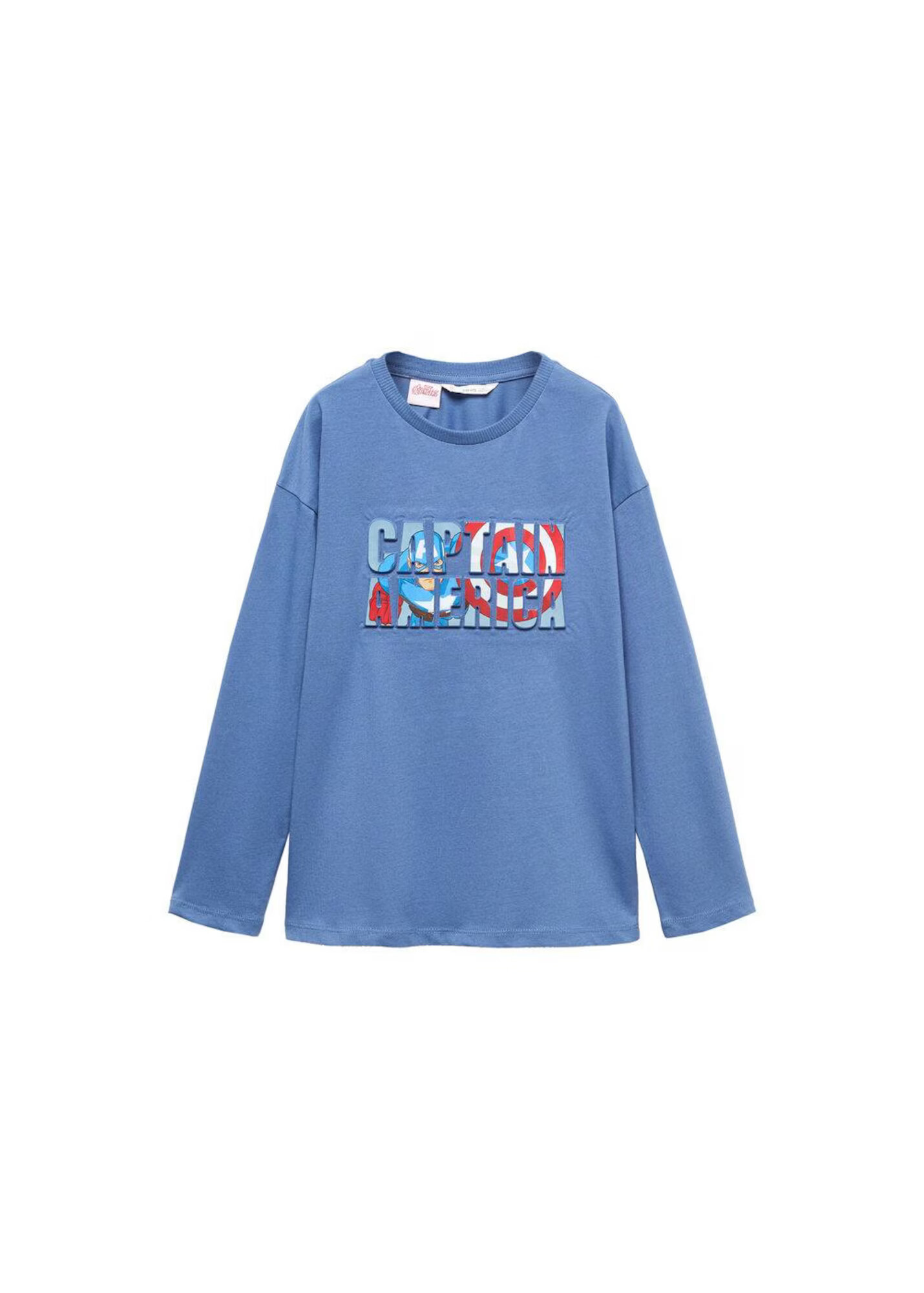 MANGO KIDS Tricou 'Captain' albastru / maro / roșu / alb - Pled.ro