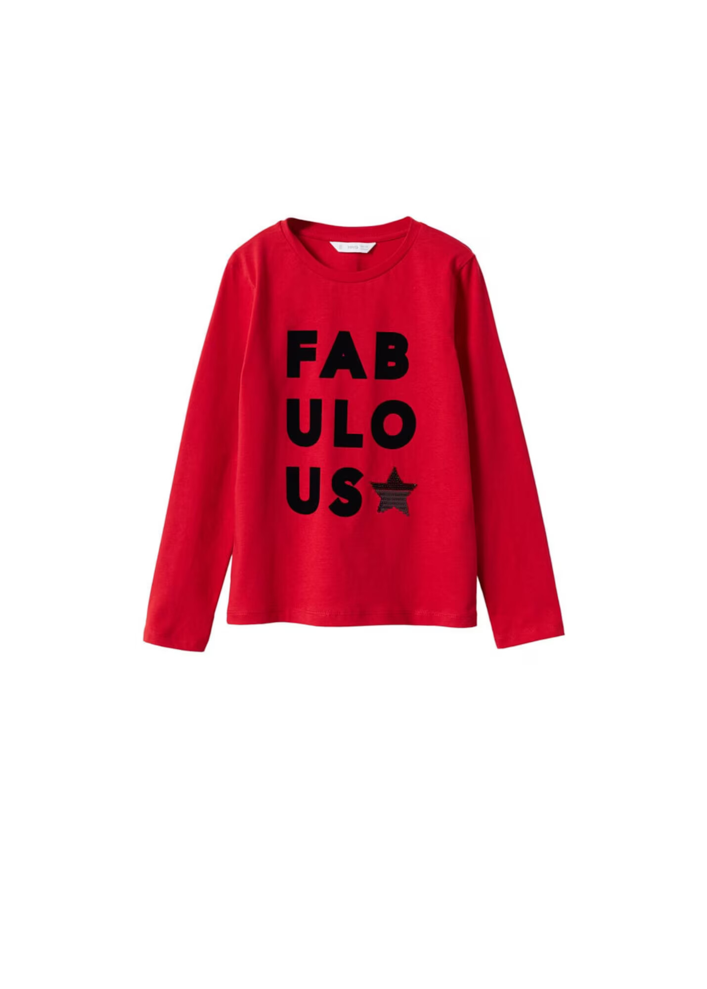 MANGO KIDS Tricou 'Fabulous' roșu / negru - Pled.ro