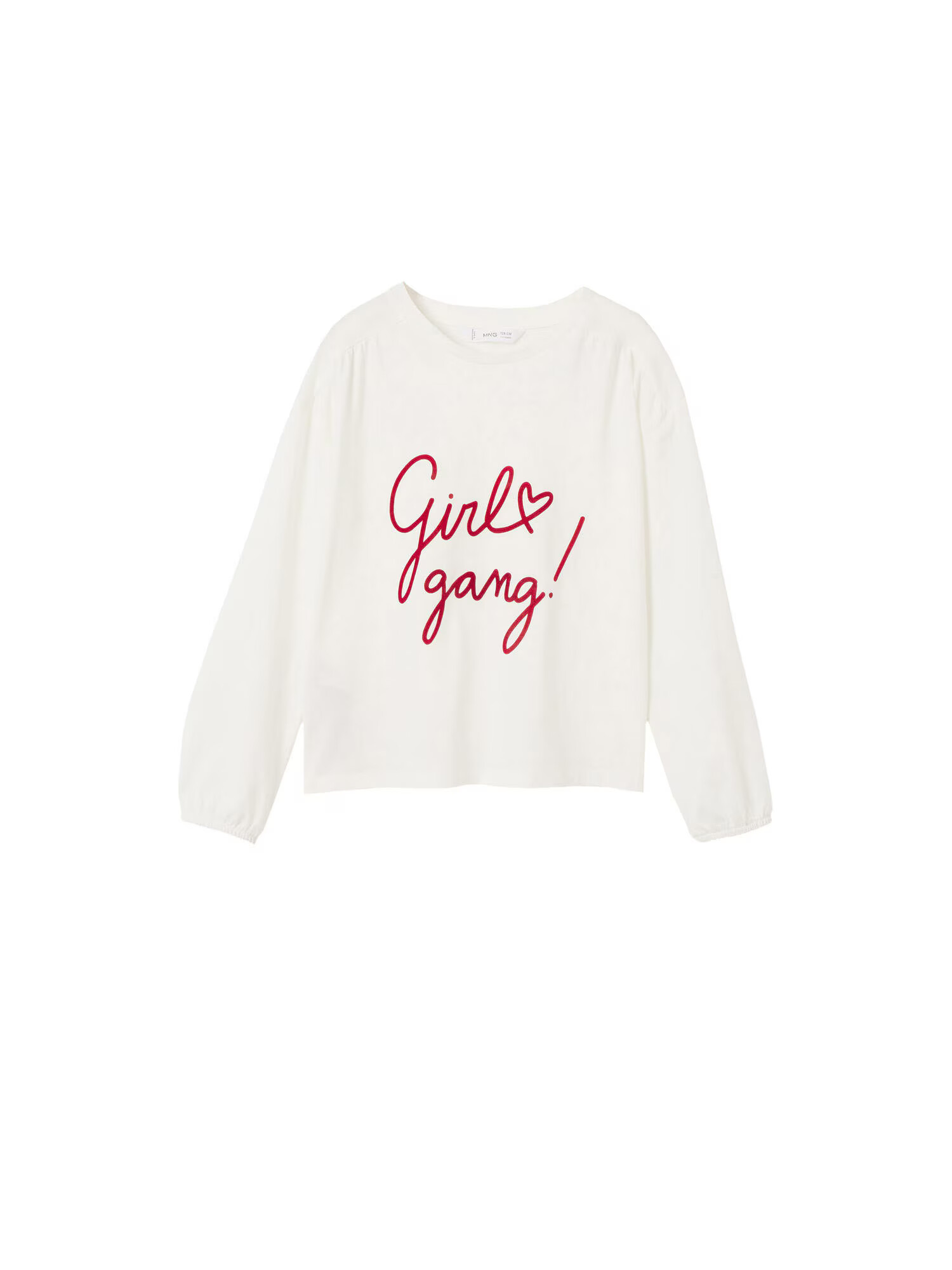 MANGO KIDS Tricou 'GANG' roșu merlot / alb murdar - Pled.ro