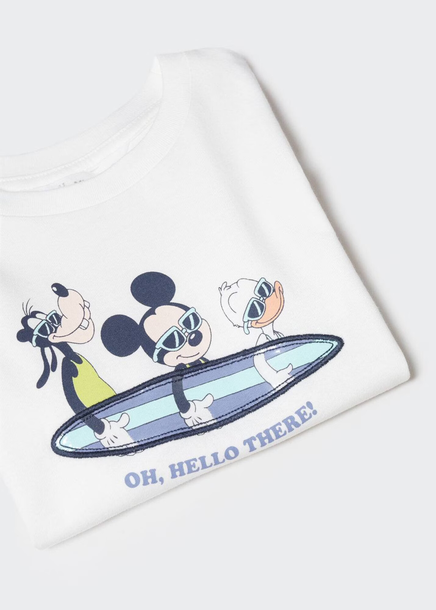 MANGO KIDS Tricou 'Hello' mov închis / portocaliu deschis / negru / alb amestacat - Pled.ro