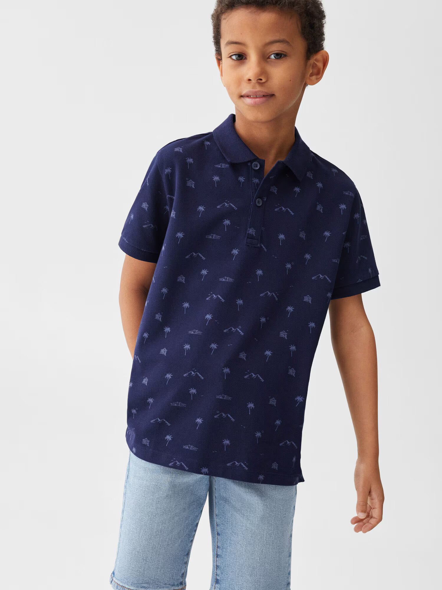 MANGO KIDS Tricou 'JAVIER' bleumarin - Pled.ro