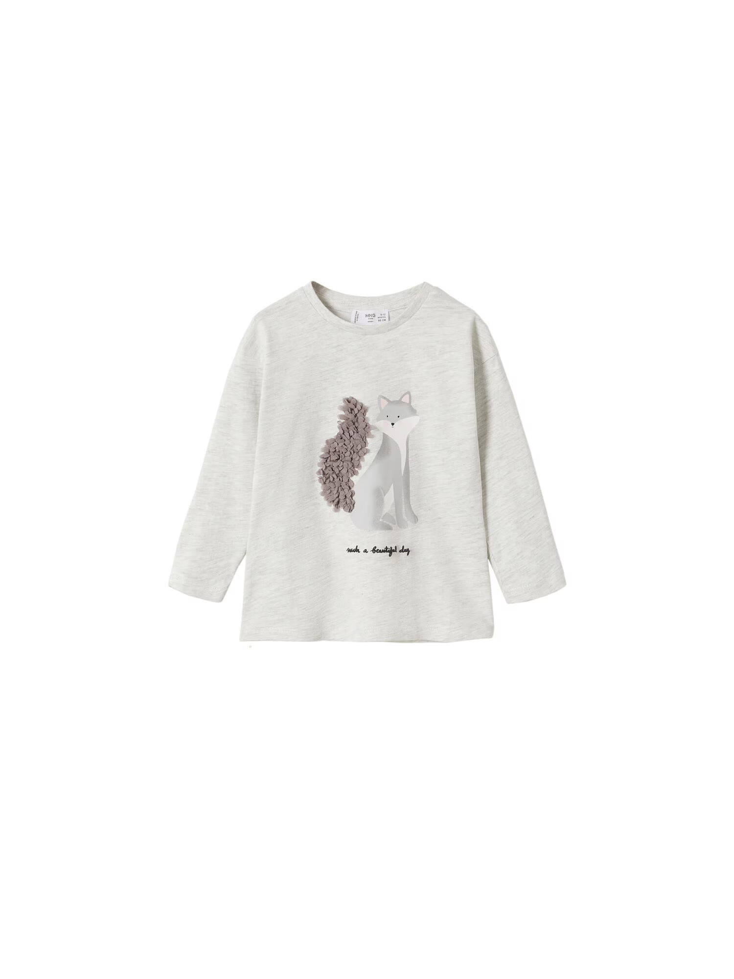 MANGO KIDS Tricou 'LOVELY' maro / gri / gri amestecat / negru / alb - Pled.ro