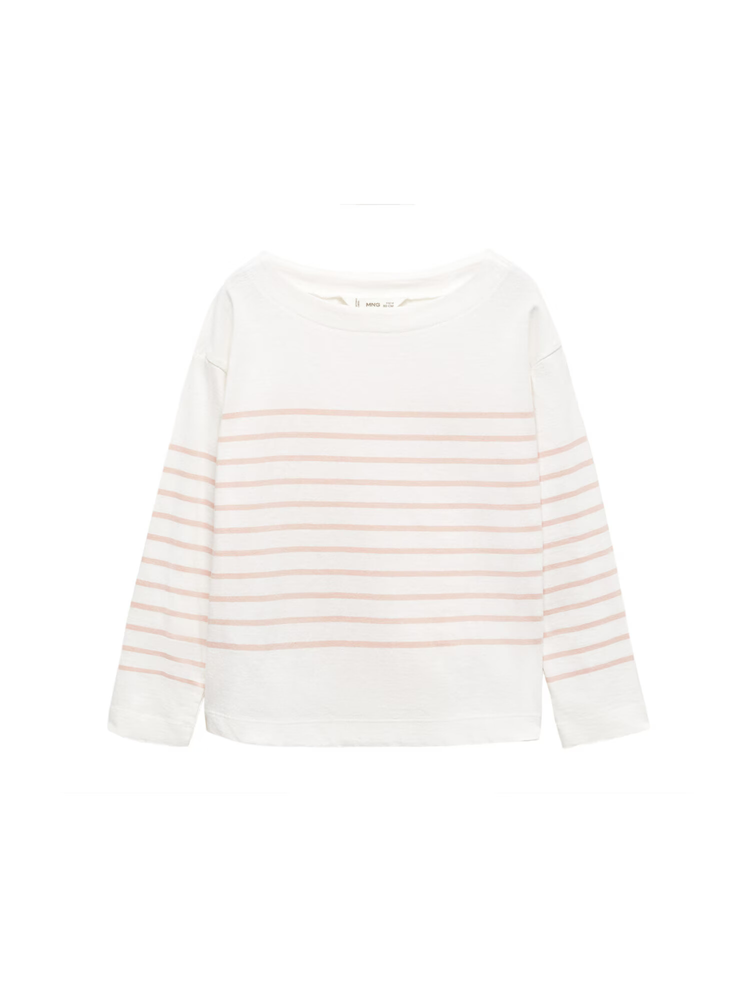 MANGO KIDS Tricou 'MORGAN' roz pastel / alb - Pled.ro