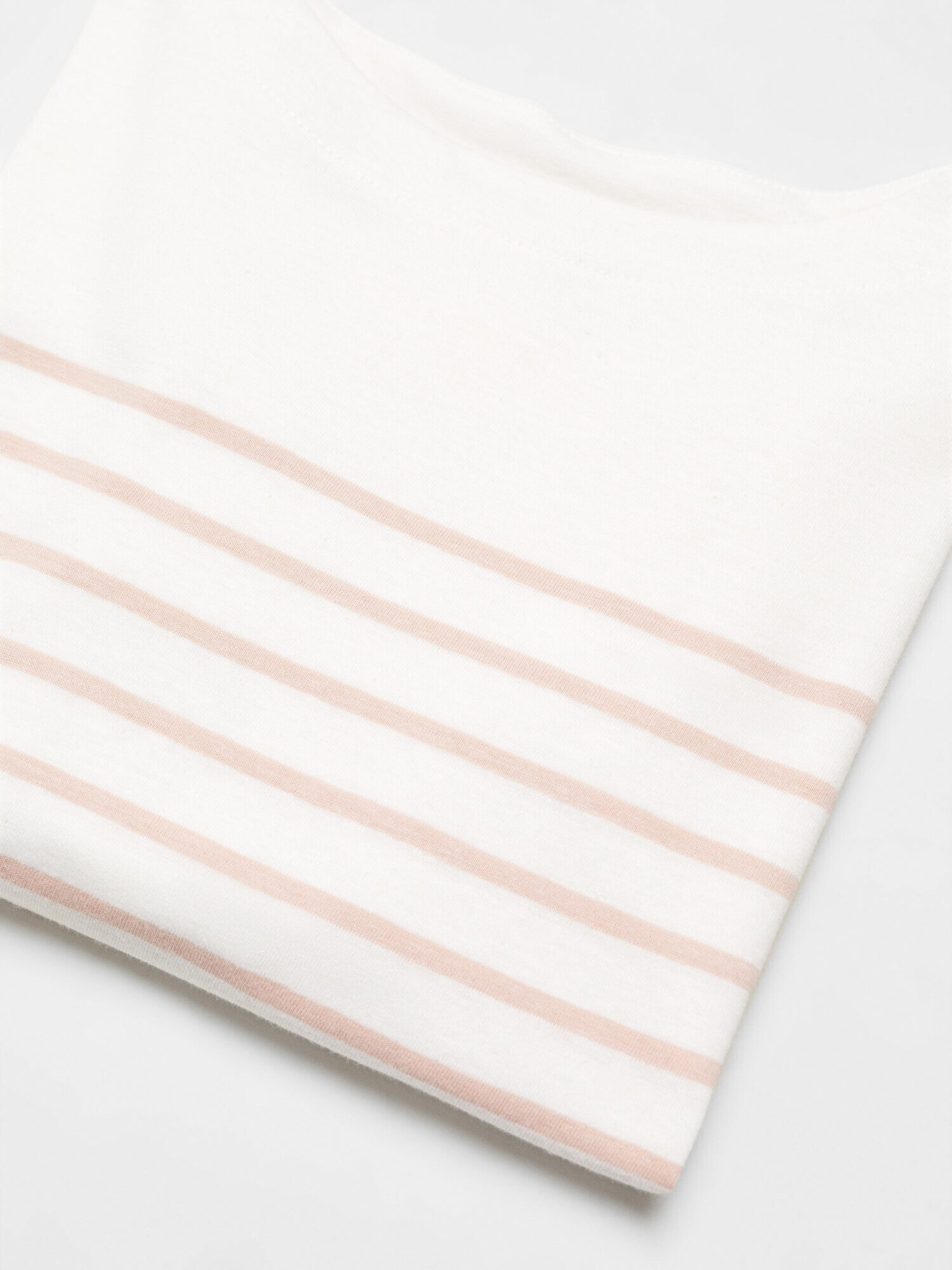 MANGO KIDS Tricou 'MORGAN' roz pastel / alb - Pled.ro