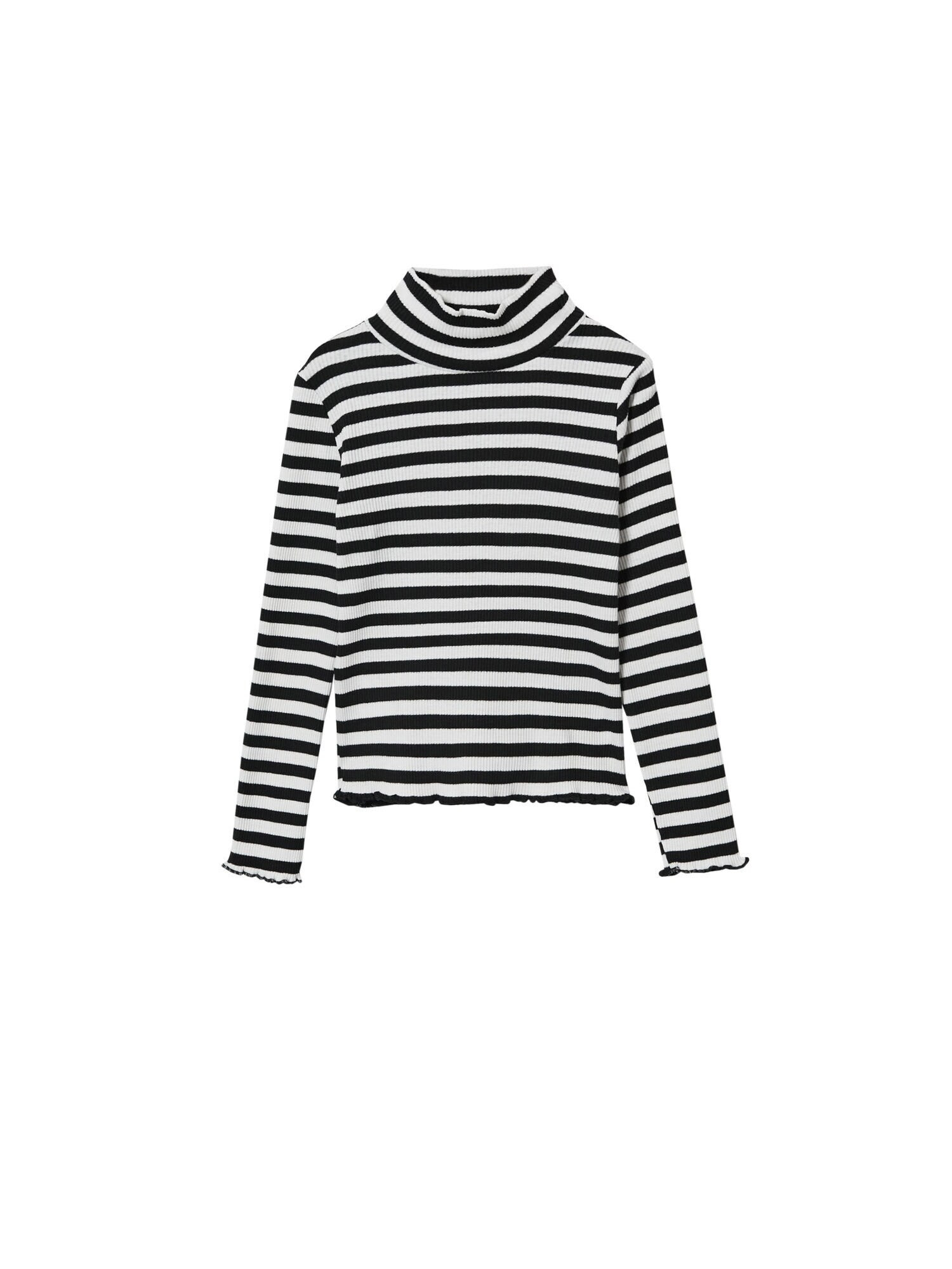 MANGO KIDS Tricou negru / alb - Pled.ro