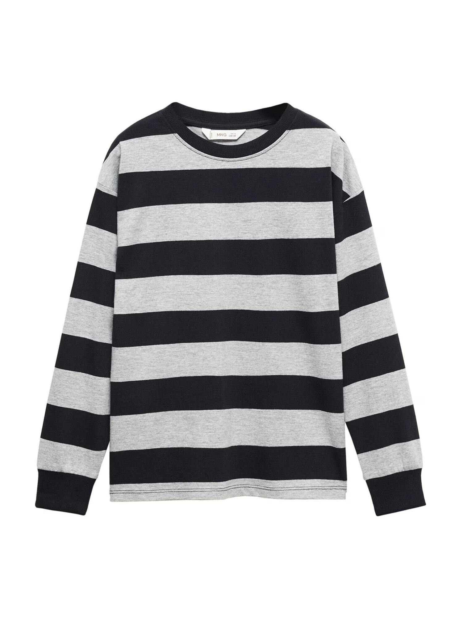 MANGO KIDS Tricou 'PAUL 1' gri amestecat / negru - Pled.ro