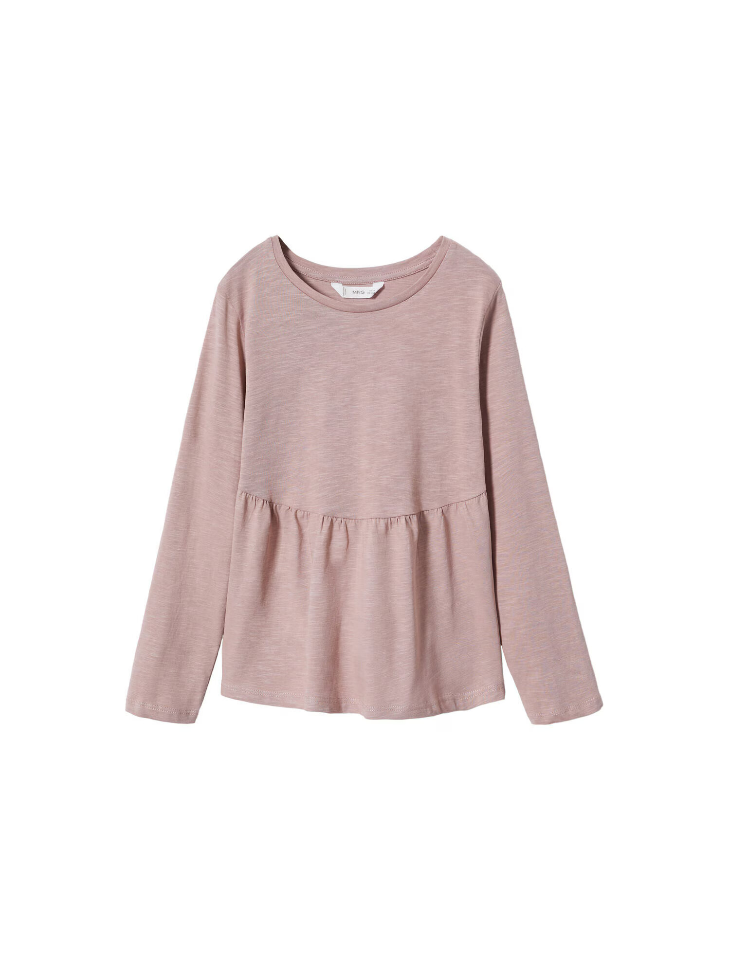 MANGO KIDS Tricou 'PEPLUM' roz - Pled.ro