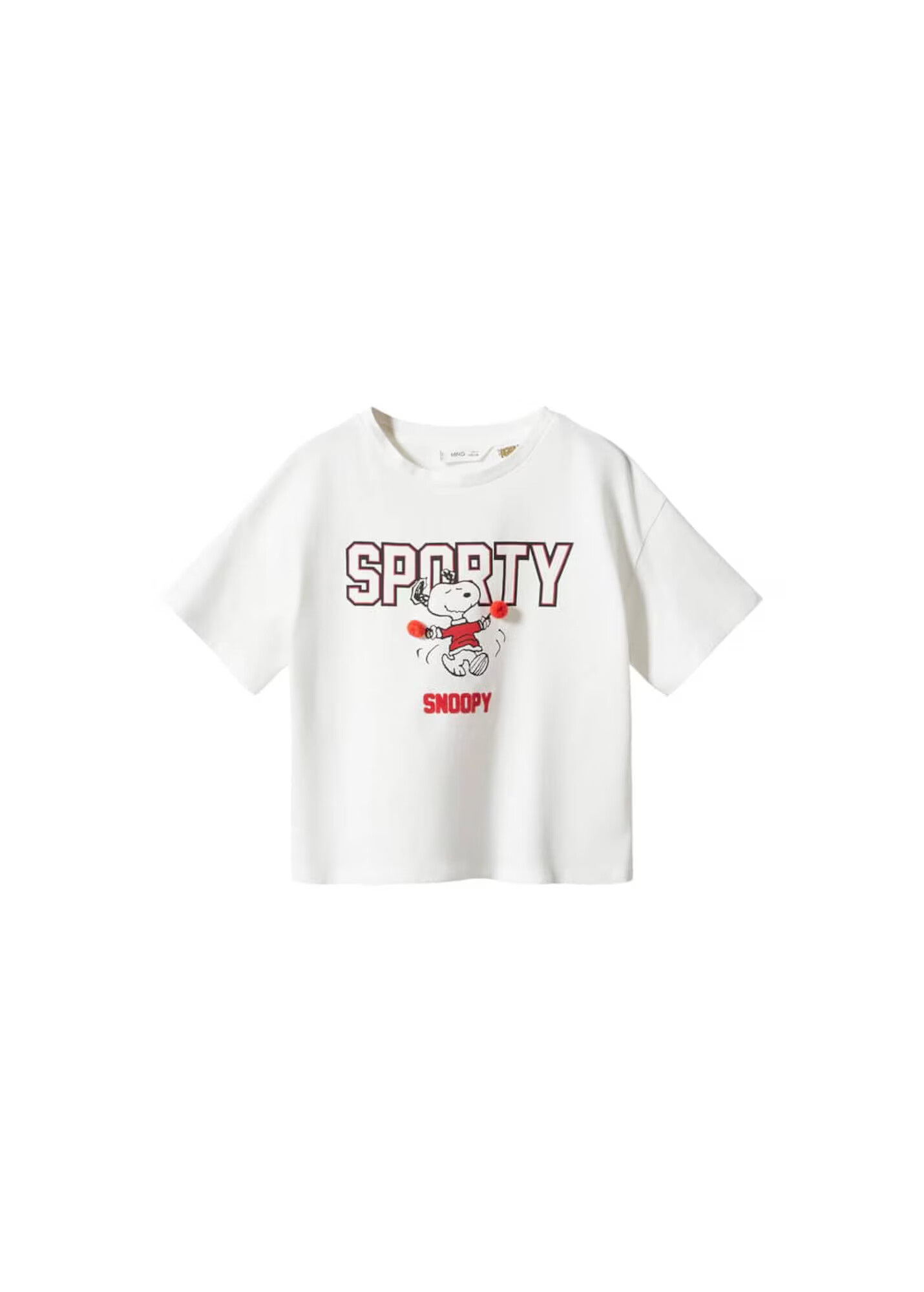 MANGO KIDS Tricou 'Sporty' roșu / negru / alb - Pled.ro