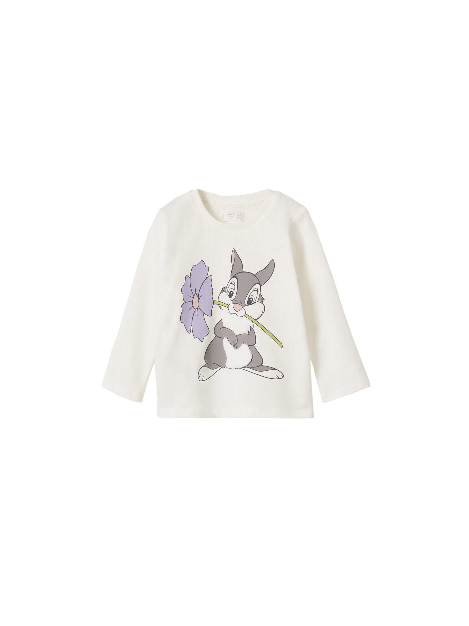 MANGO KIDS Tricou 'TAMBOR' gri / mov deschis / roz / alb - Pled.ro