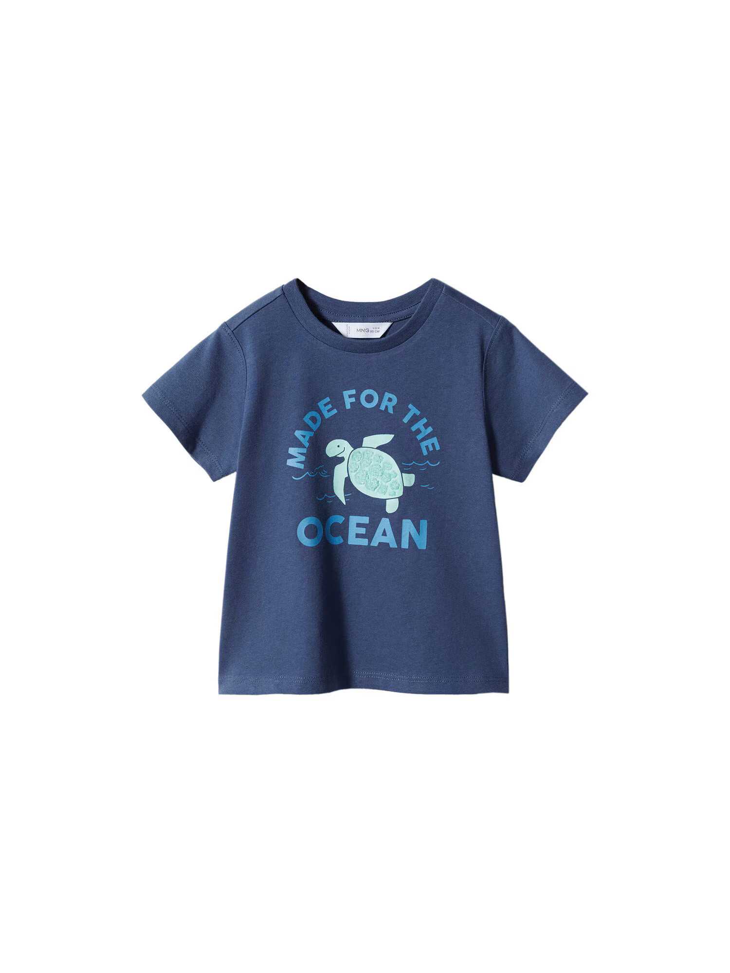 MANGO KIDS Tricou 'TORTUGA' albastru / bleumarin / turcoaz - Pled.ro