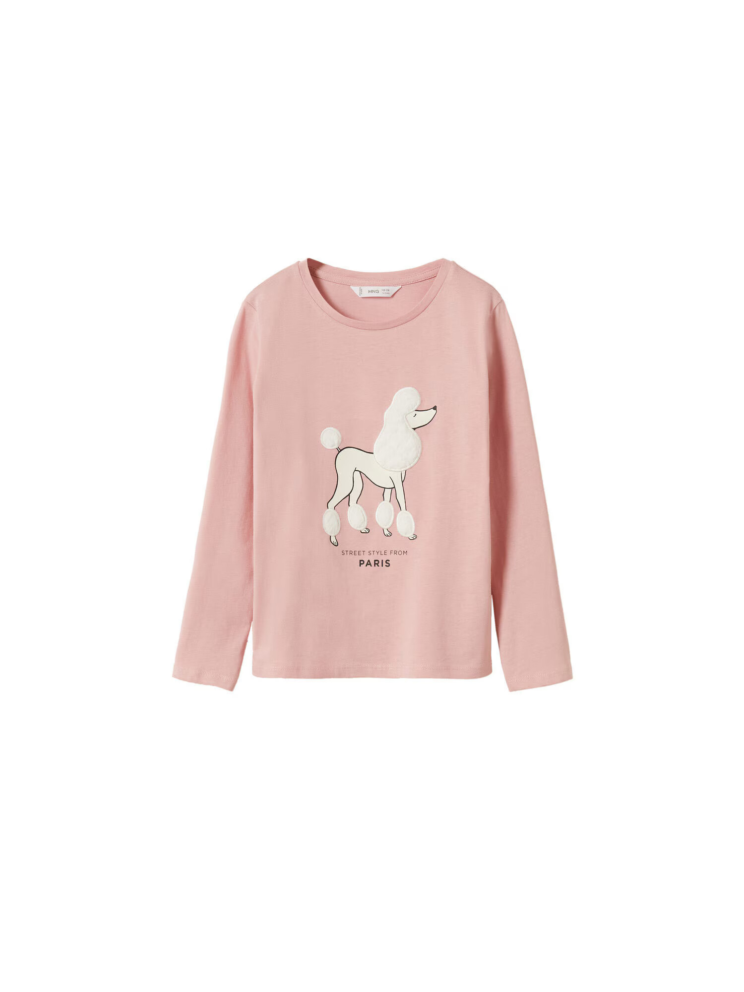 MANGO KIDS Tricou 'ZOO' roz / negru / alb - Pled.ro