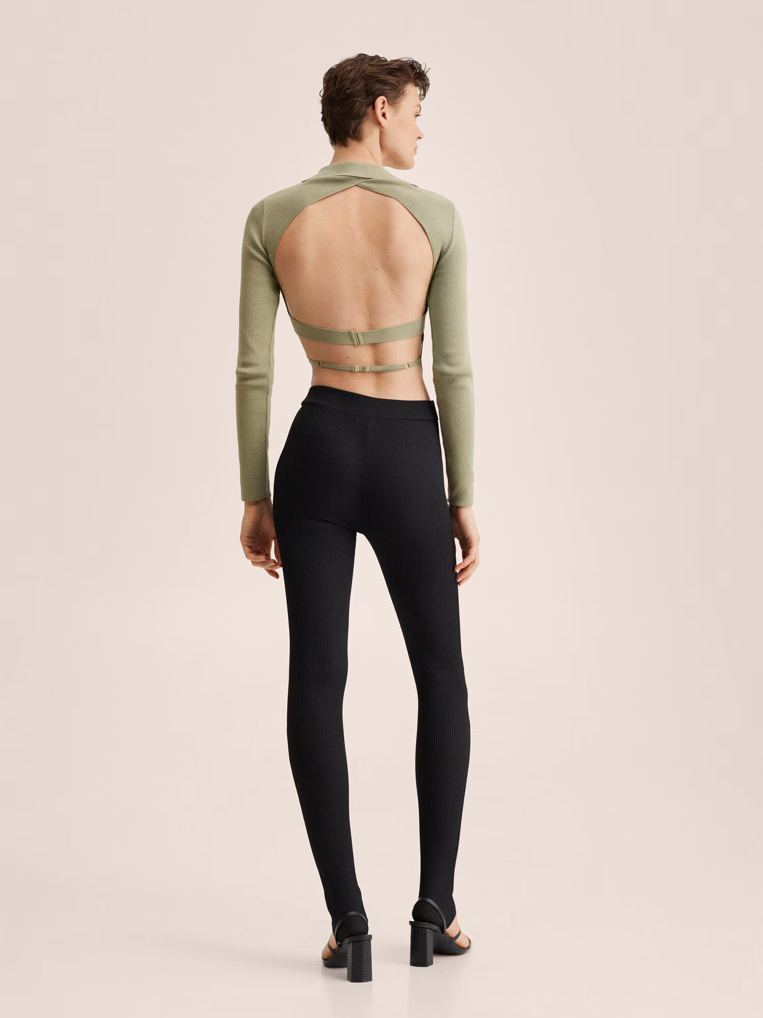 MANGO Leggings 'ANITA' negru - Pled.ro