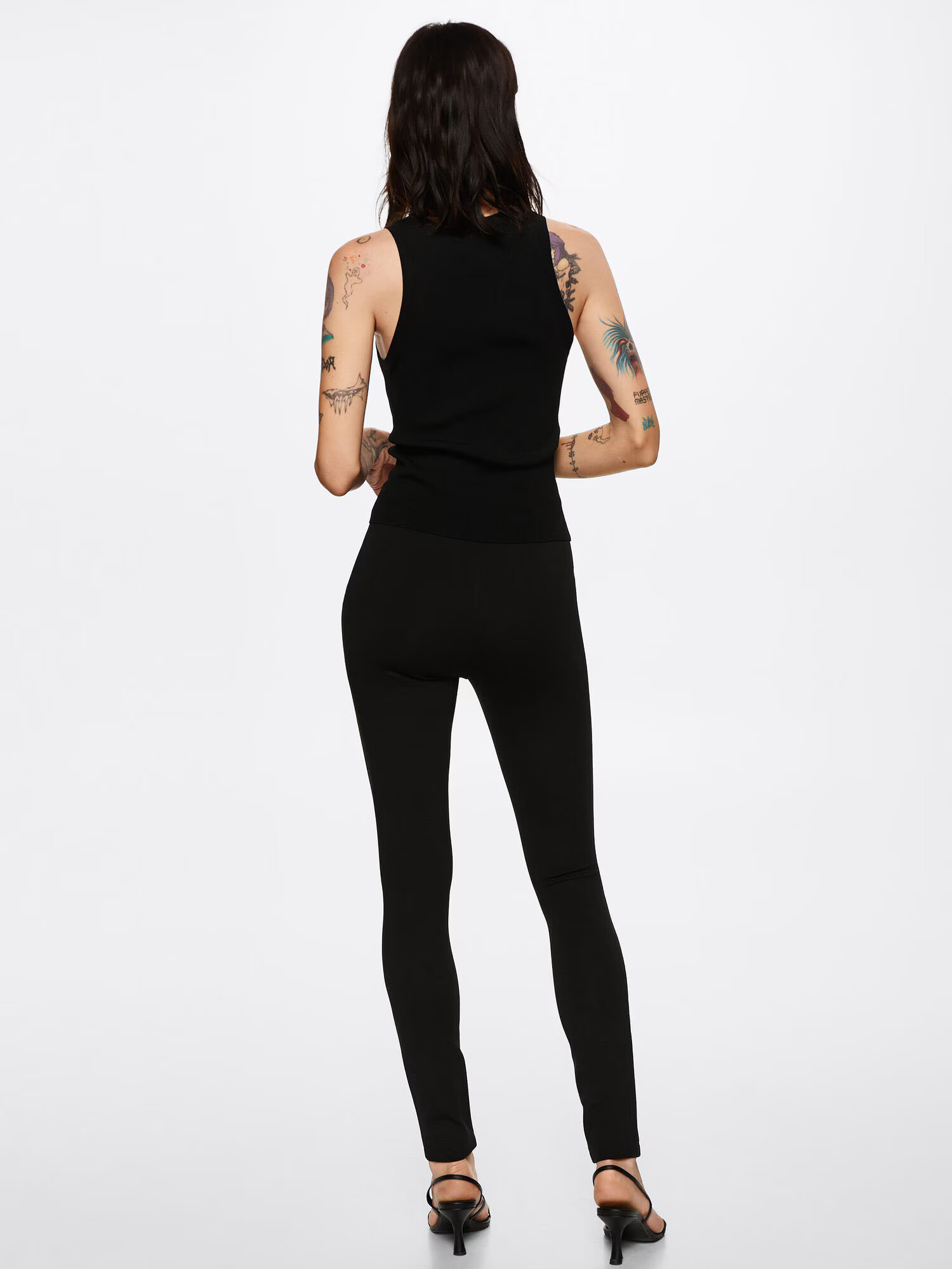 MANGO Leggings 'BLASA' negru - Pled.ro