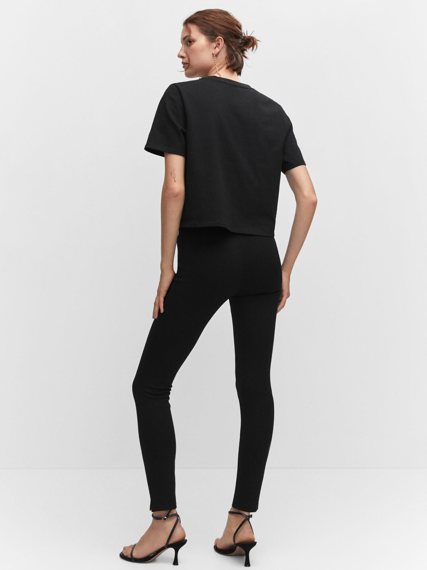 MANGO Leggings 'BON' negru - Pled.ro