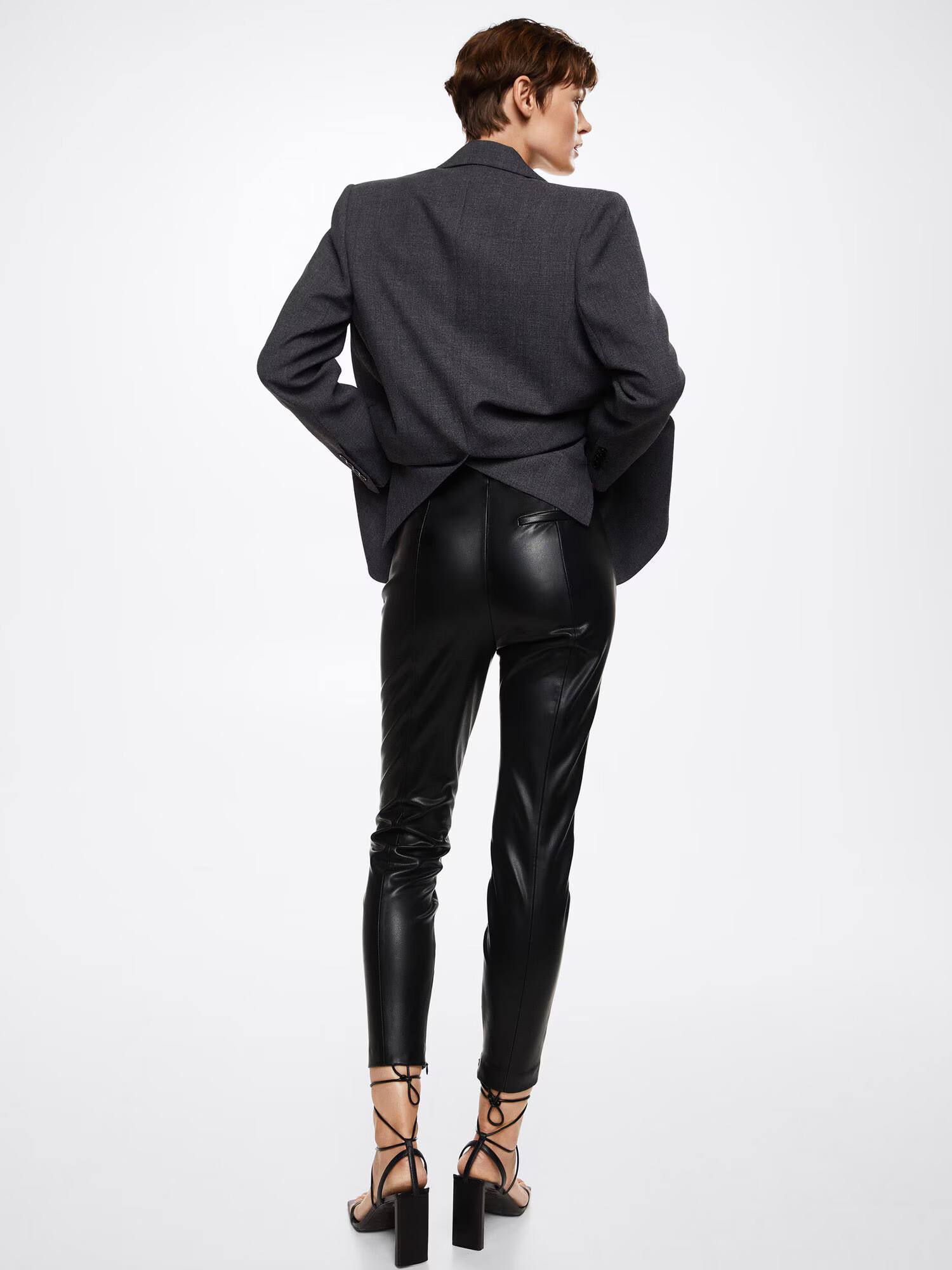 MANGO Leggings 'London' negru - Pled.ro