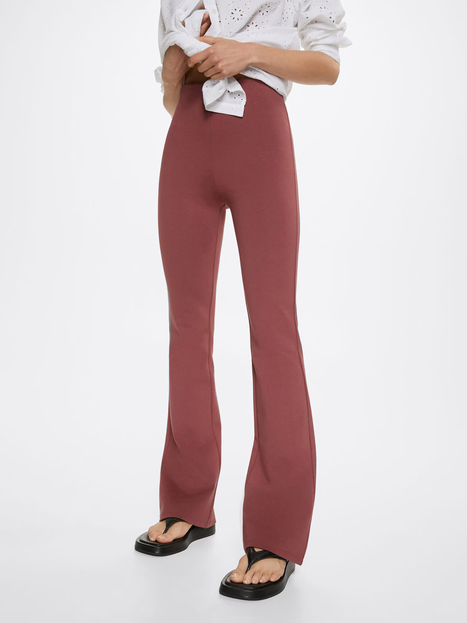 MANGO Leggings 'Puntafco' maro ruginiu - Pled.ro