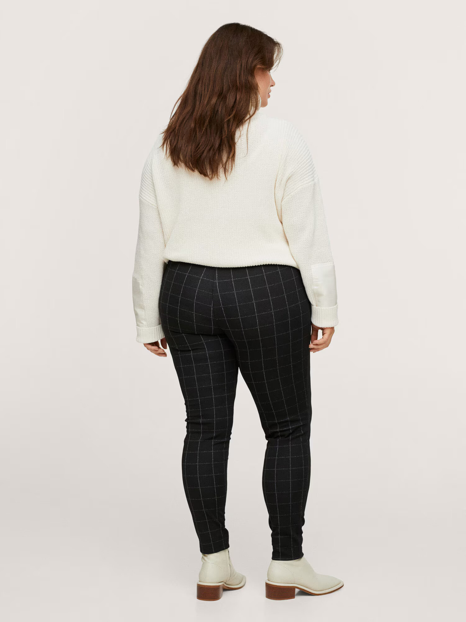 MANGO Leggings 'Sharon' gri / negru - Pled.ro