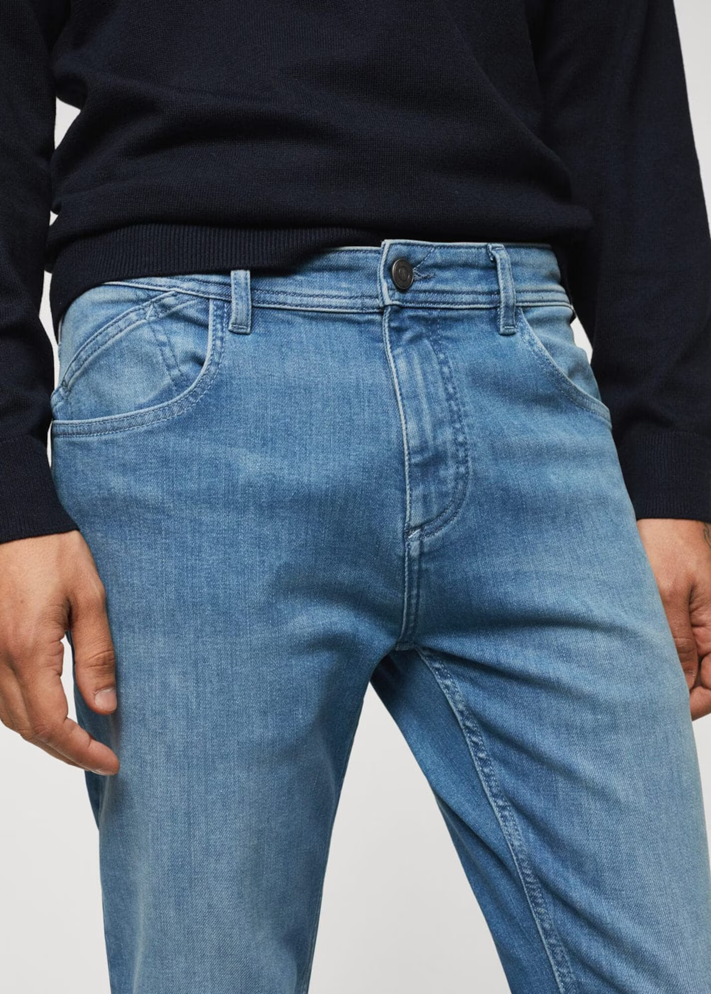 MANGO MAN Jeans 'Chris' albastru denim - Pled.ro