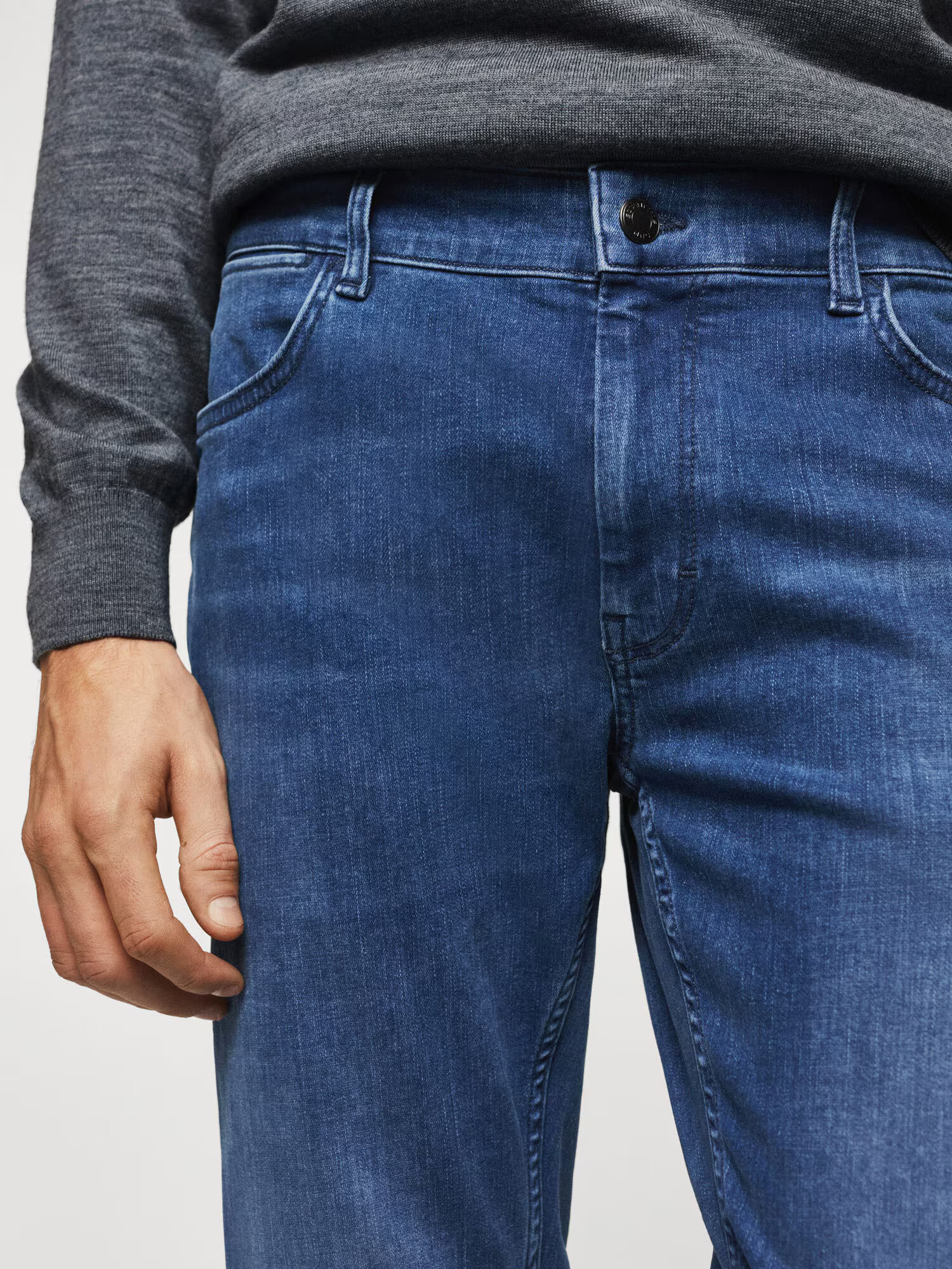 MANGO MAN Jeans 'Patrick' albastru denim - Pled.ro