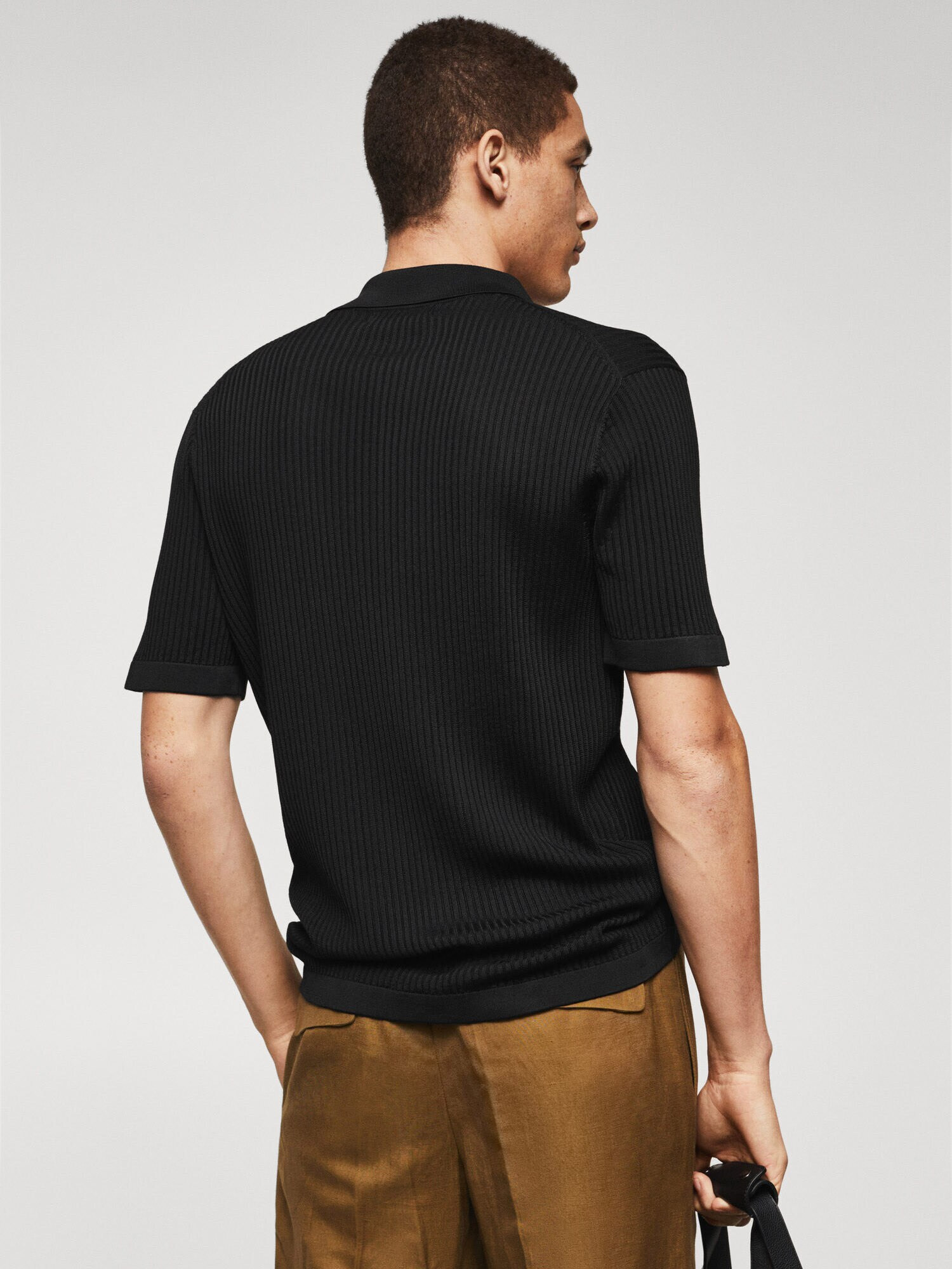 MANGO MAN Tricou 'Talaia' negru - Pled.ro