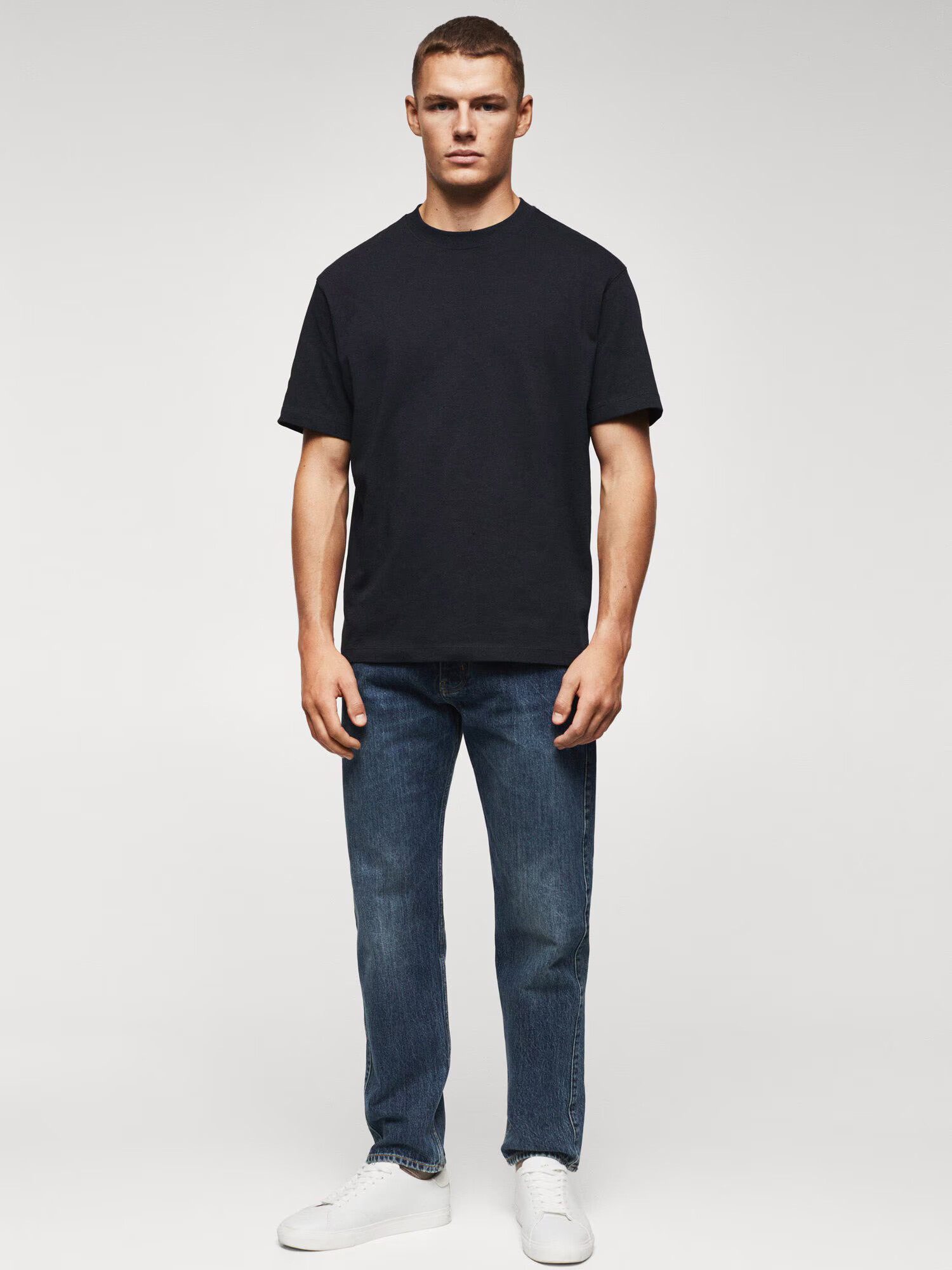 MANGO MAN Tricou 'ANOUK' bleumarin - Pled.ro